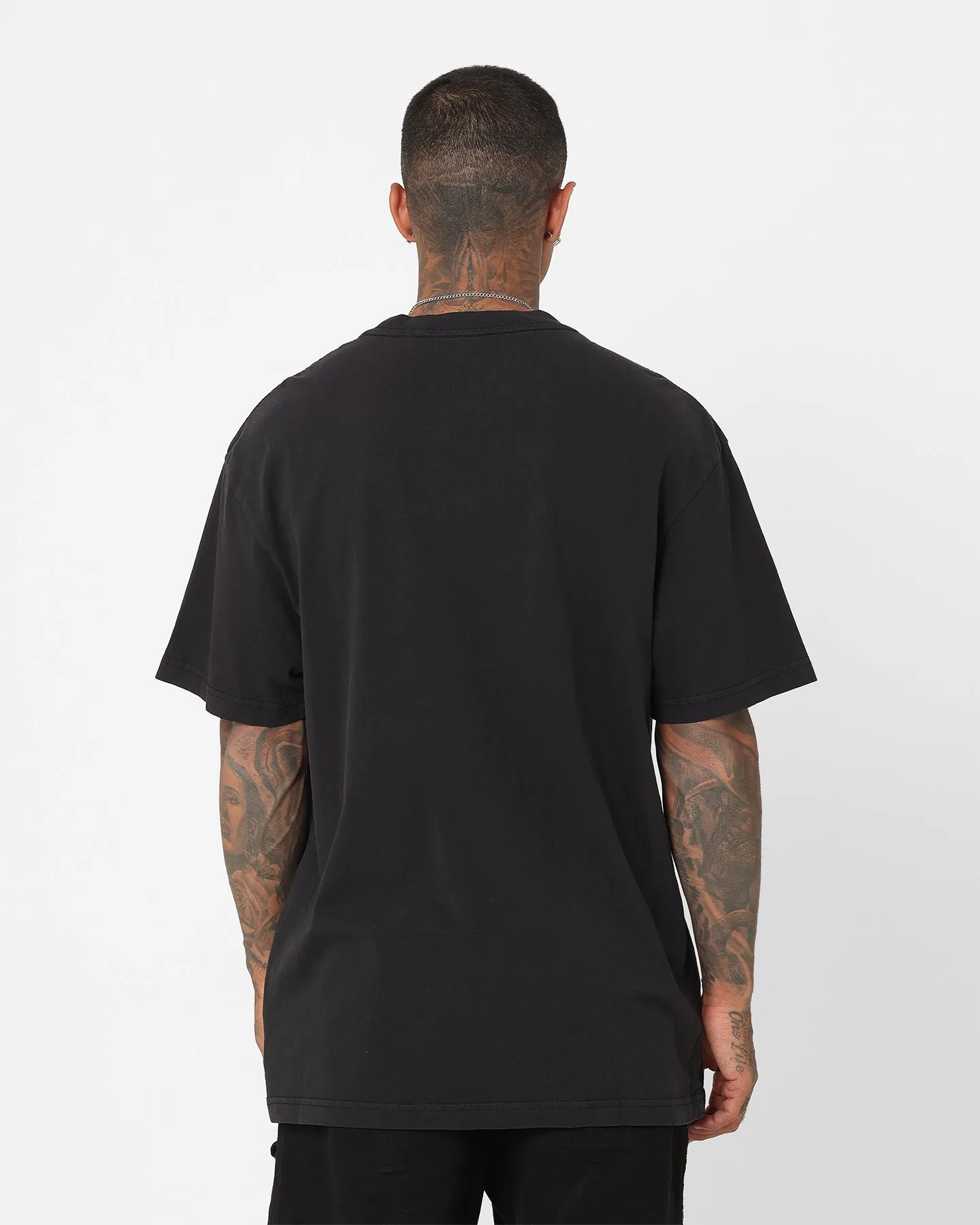 Modern Design Mitchell & Ness Las Vegas Raiders Logo Lightning T-Shirt Black