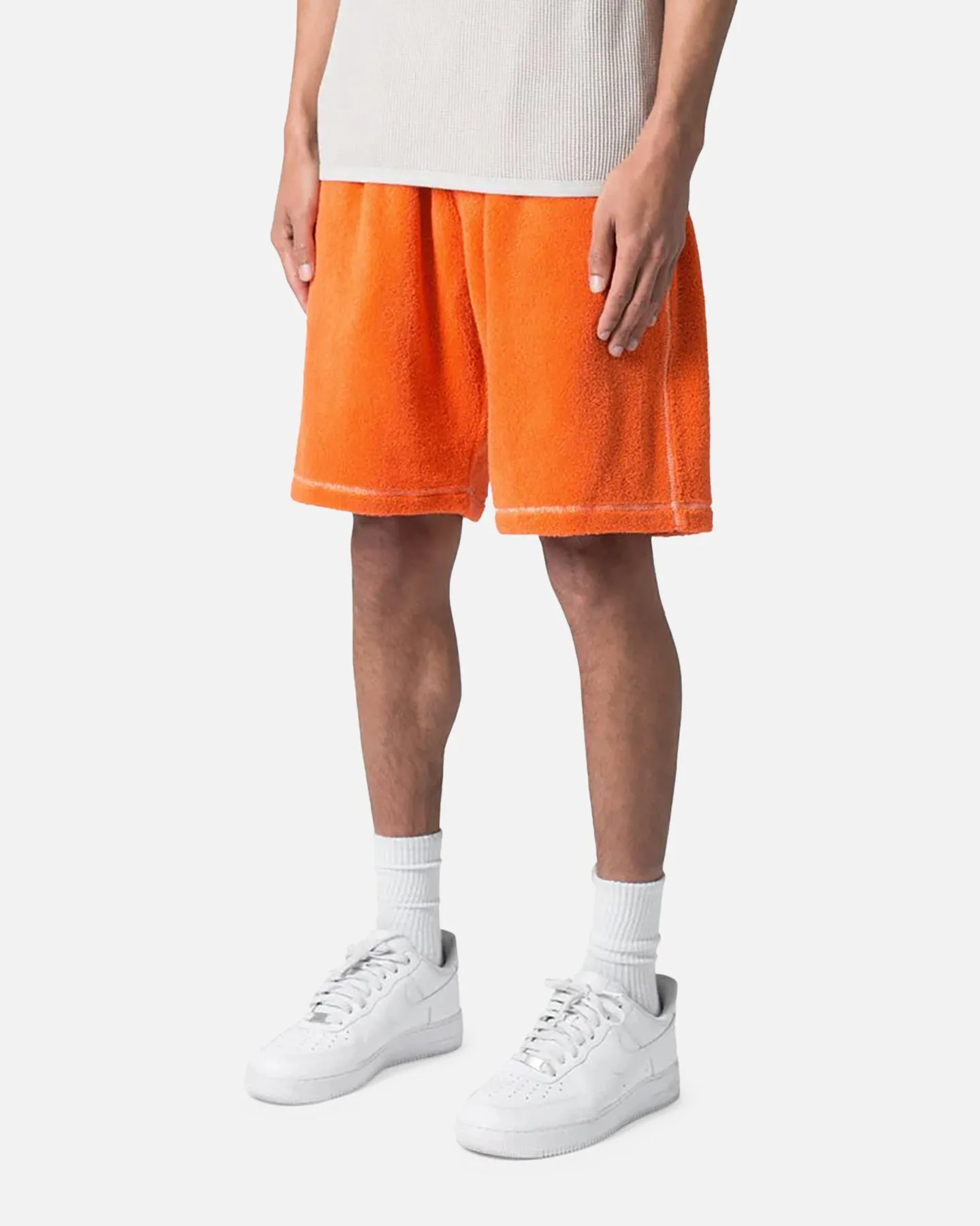 MNML Terry Cloth Shorts Orange sweater