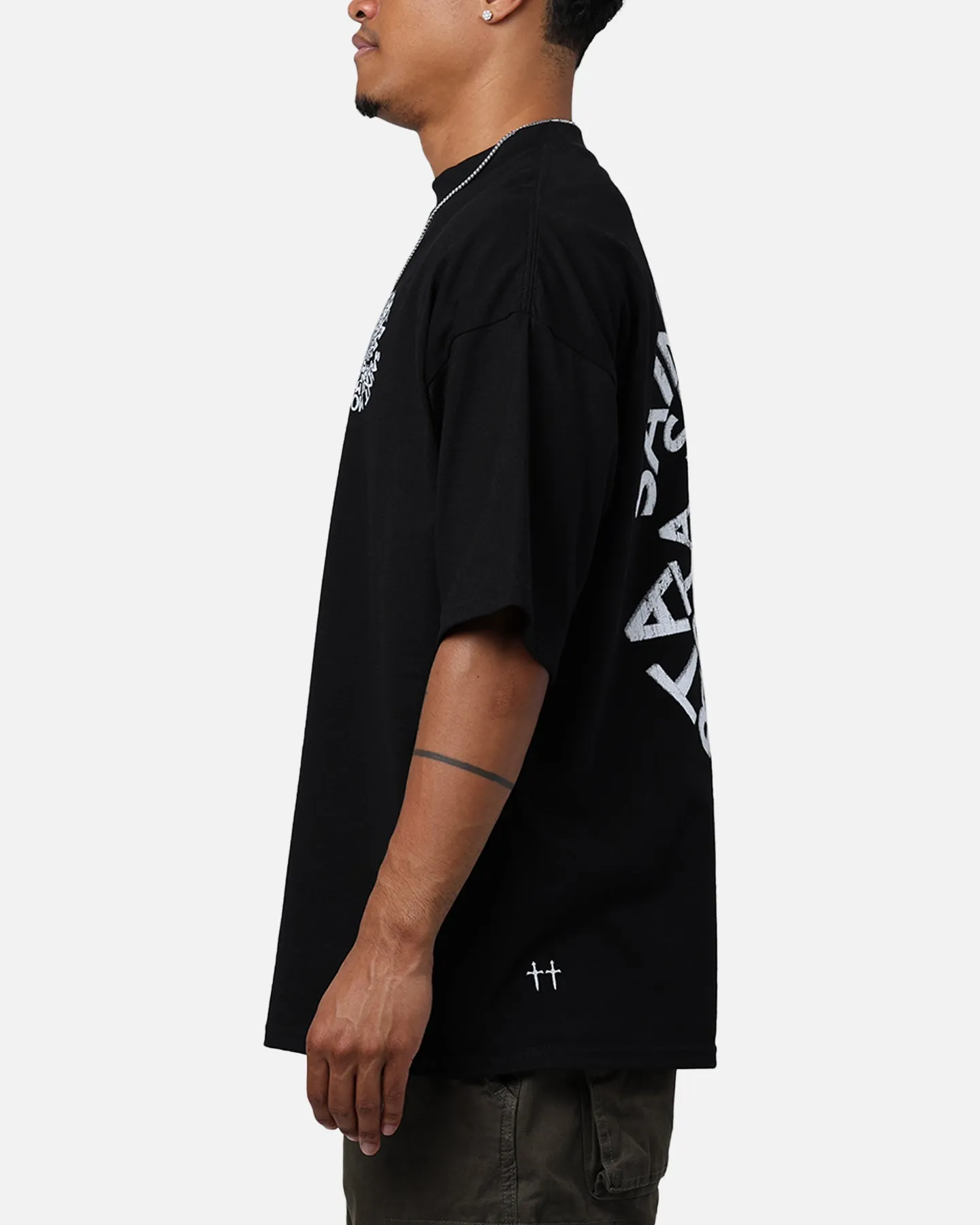 Washable Saint Morta Vortex Mock T-Shirt Black