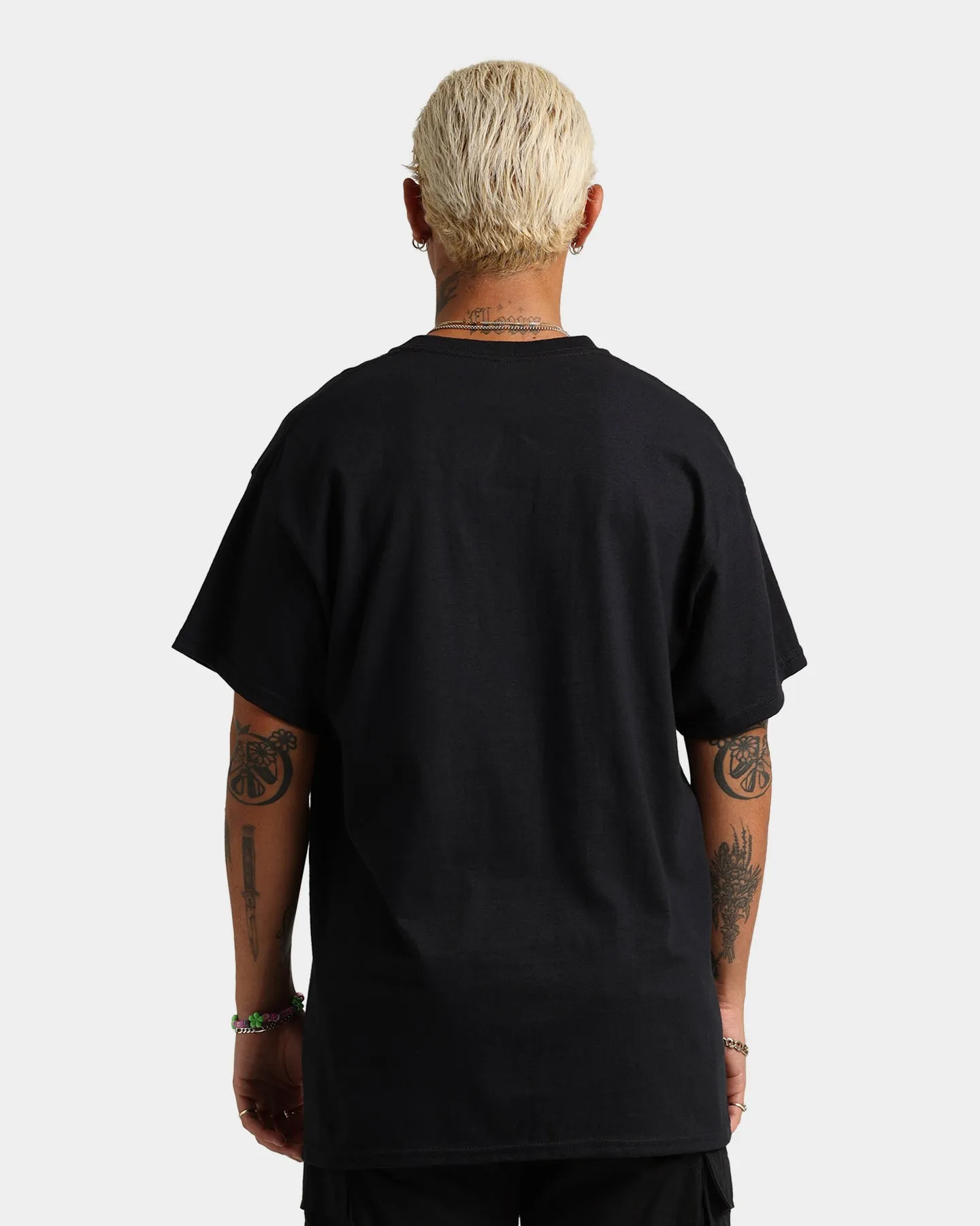 Comfy Look Wear Summer Favorite Green Day Neon Photo T-Shirt Black