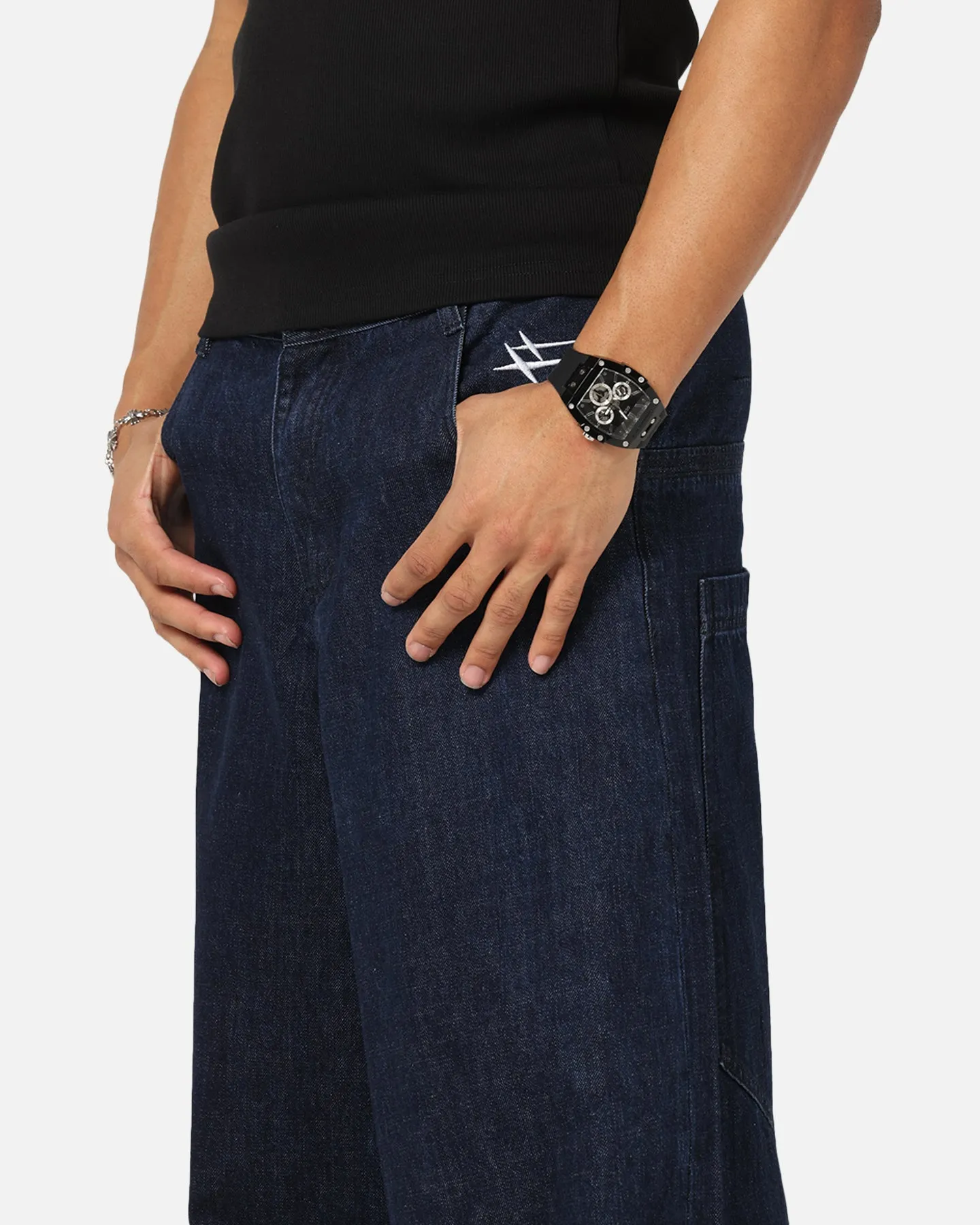Loiter Skate Jeans Dark Indigo SturdyBeltLoops