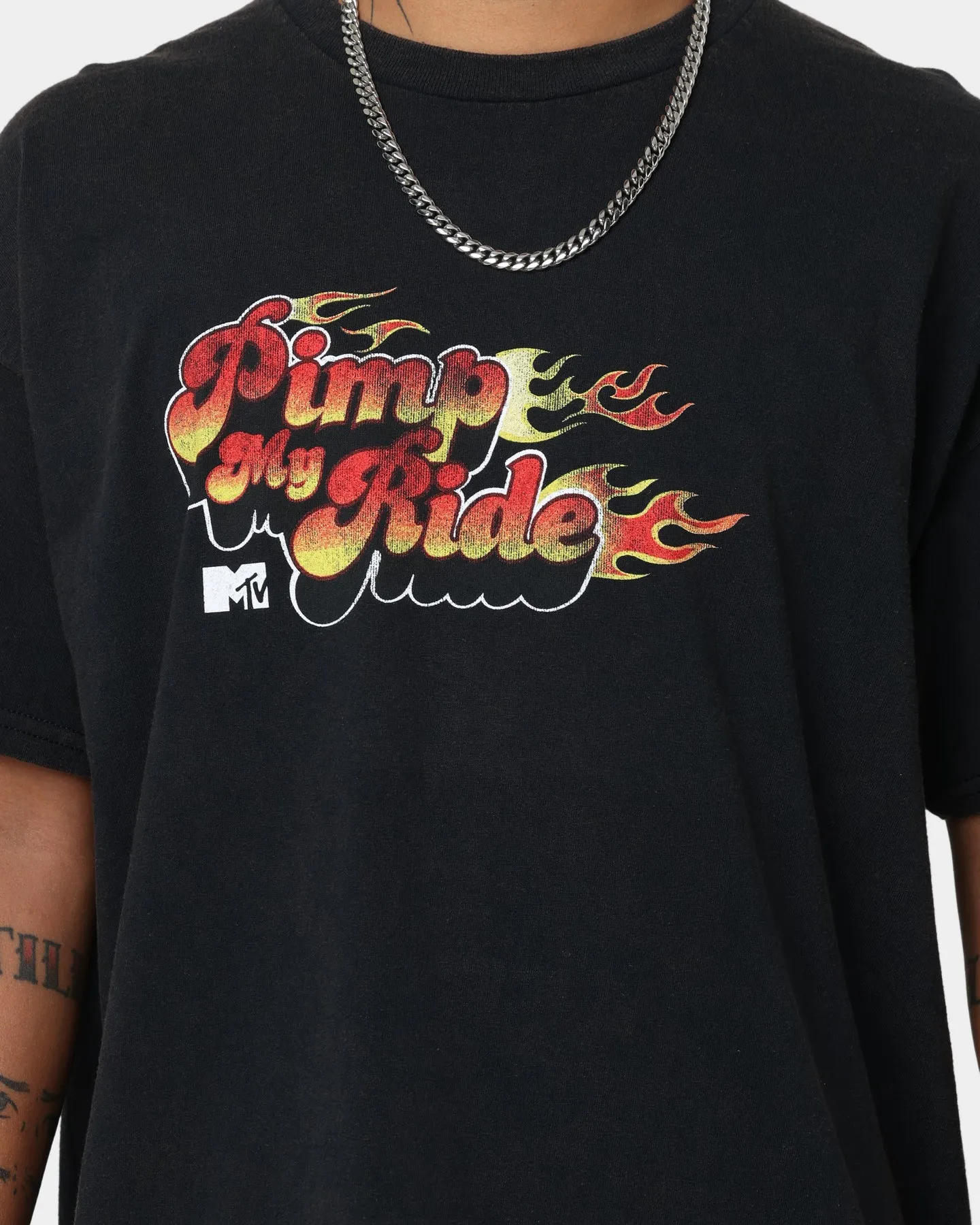 Comfortable Style American Thrift X MTV Pimp My Ride Vintage T-Shirt Black Wash