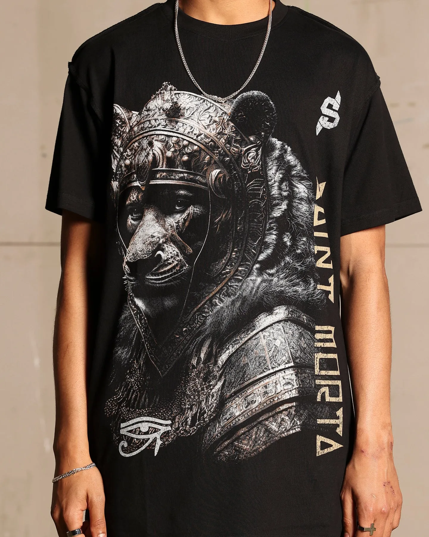 Saint Morta Ancients Lafayette T-Shirt Black Light Fit Wear elastic waistband