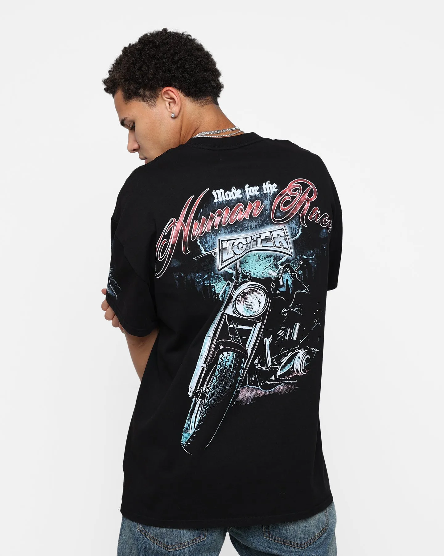 Seasonal Comfort Style Active Fashion Loiter Midnight Route T-Shirt Black