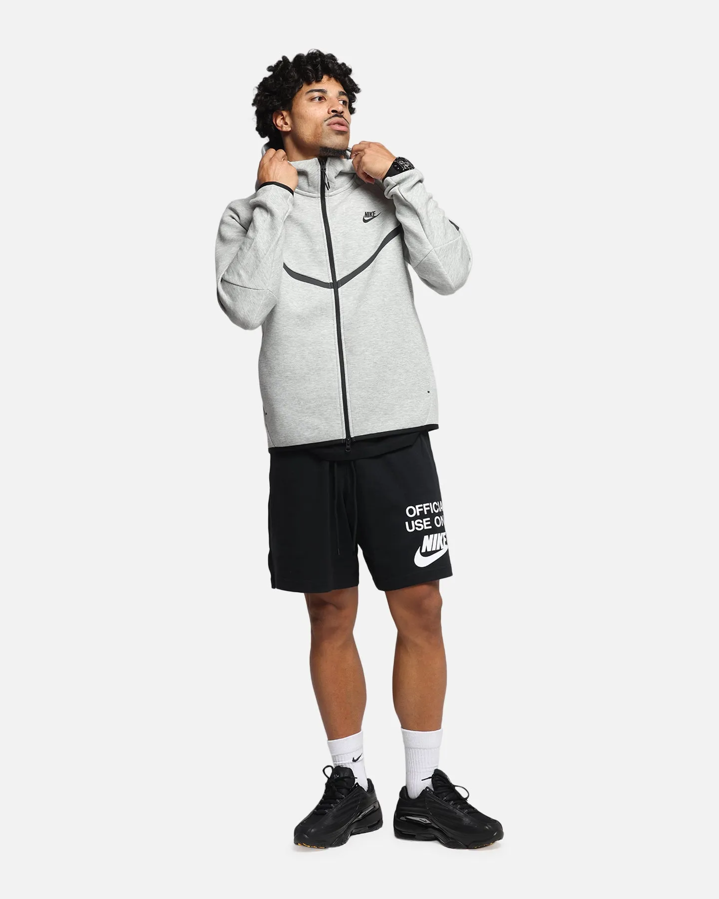 Nike Club Knit Shorts Black/Black/White Clean Fit Functional Comfort