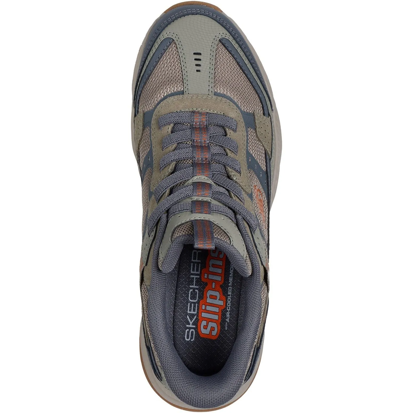 Skechers Mens Vigor AT Hiking Shoes Olive/Grey Mountain Sport