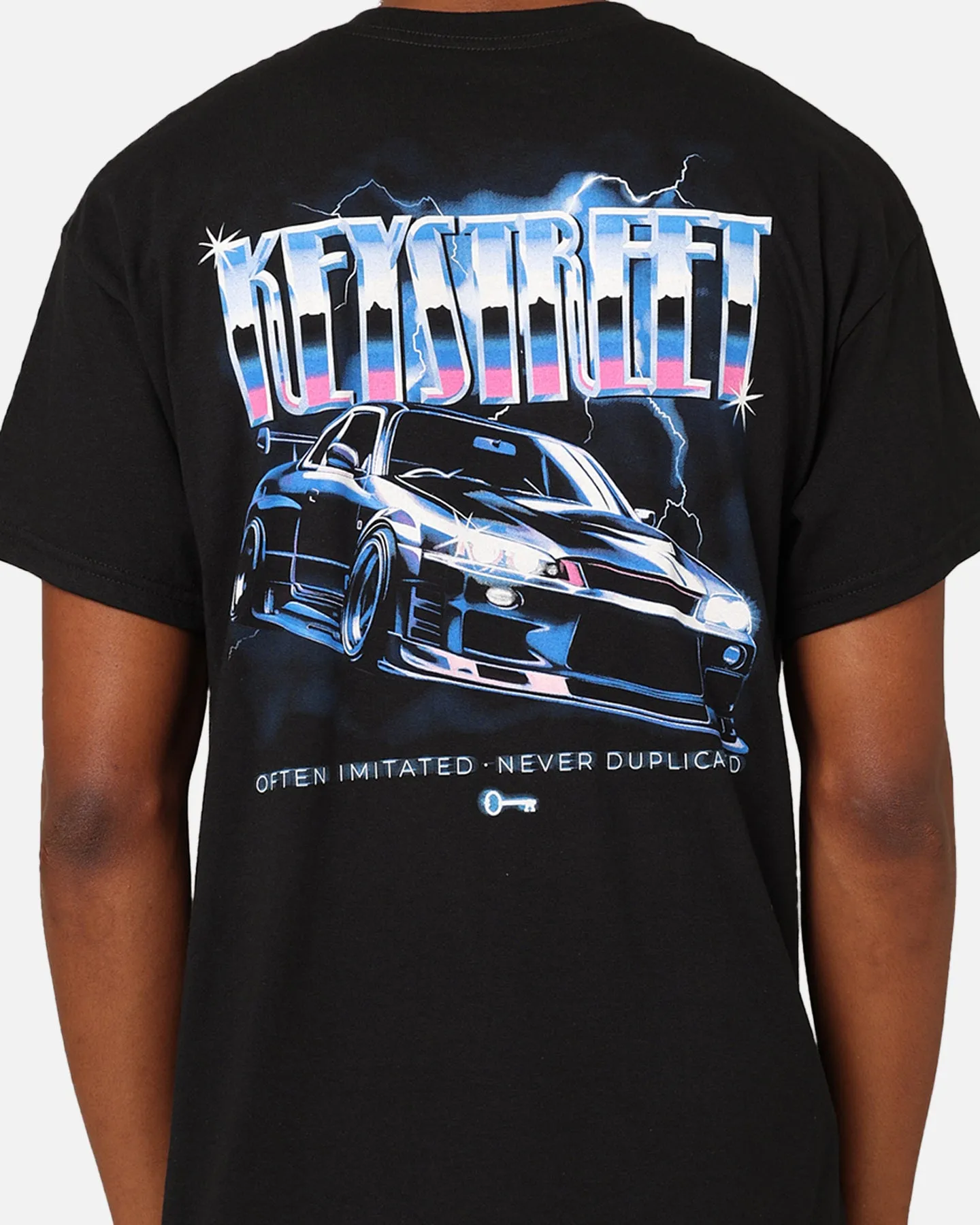 Key Street Air Brushed T-Shirt Black Simple Comfort Comfortable and stylish