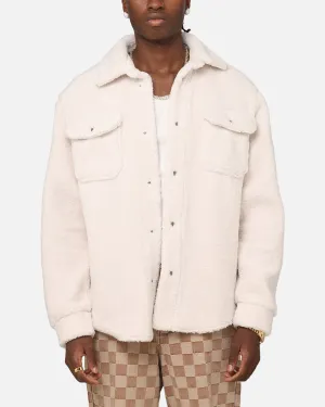Investment Report XXIII Shearling Fur Jacket Cream