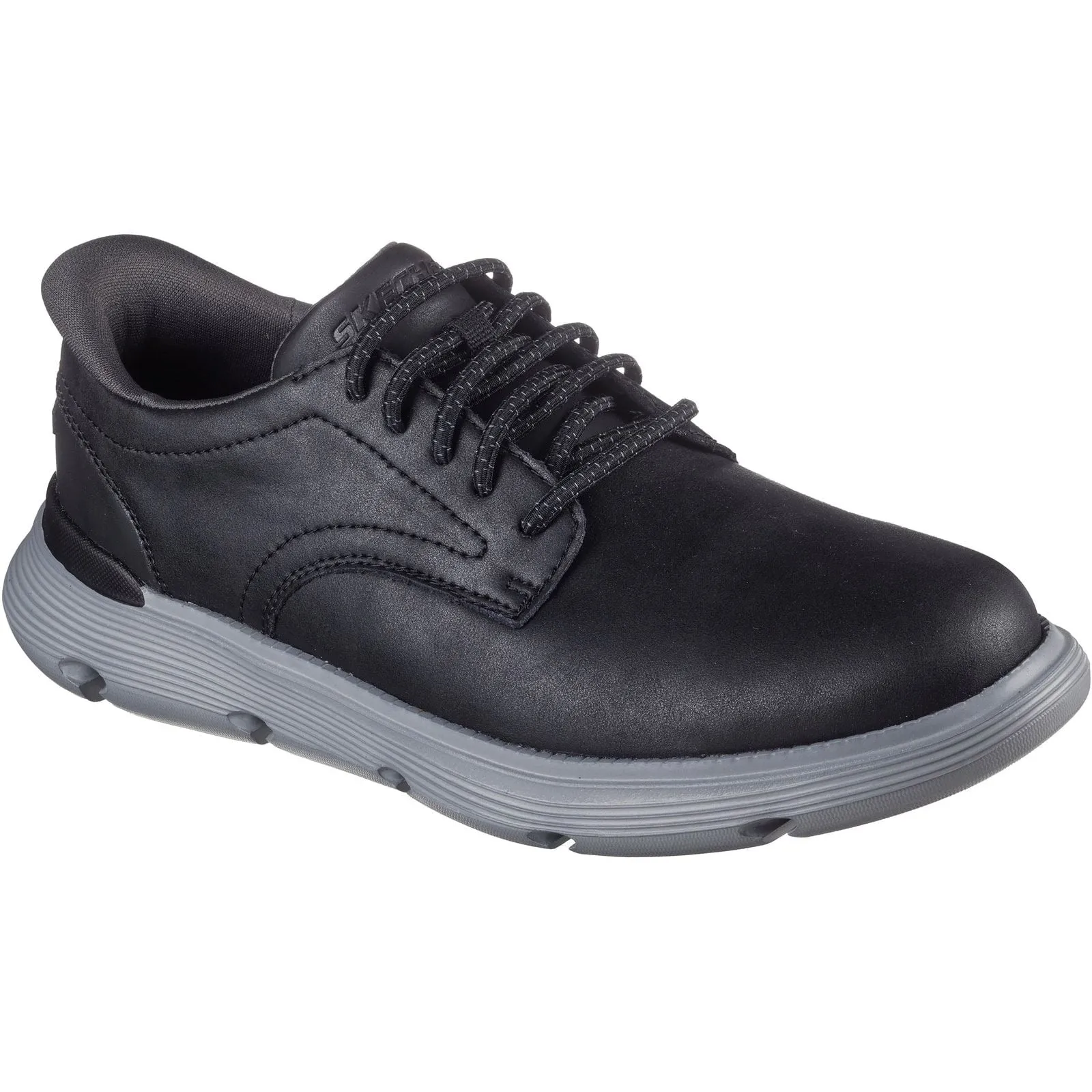Foam Lining Running Errands Skechers Mens Garza Duran Shoe Black