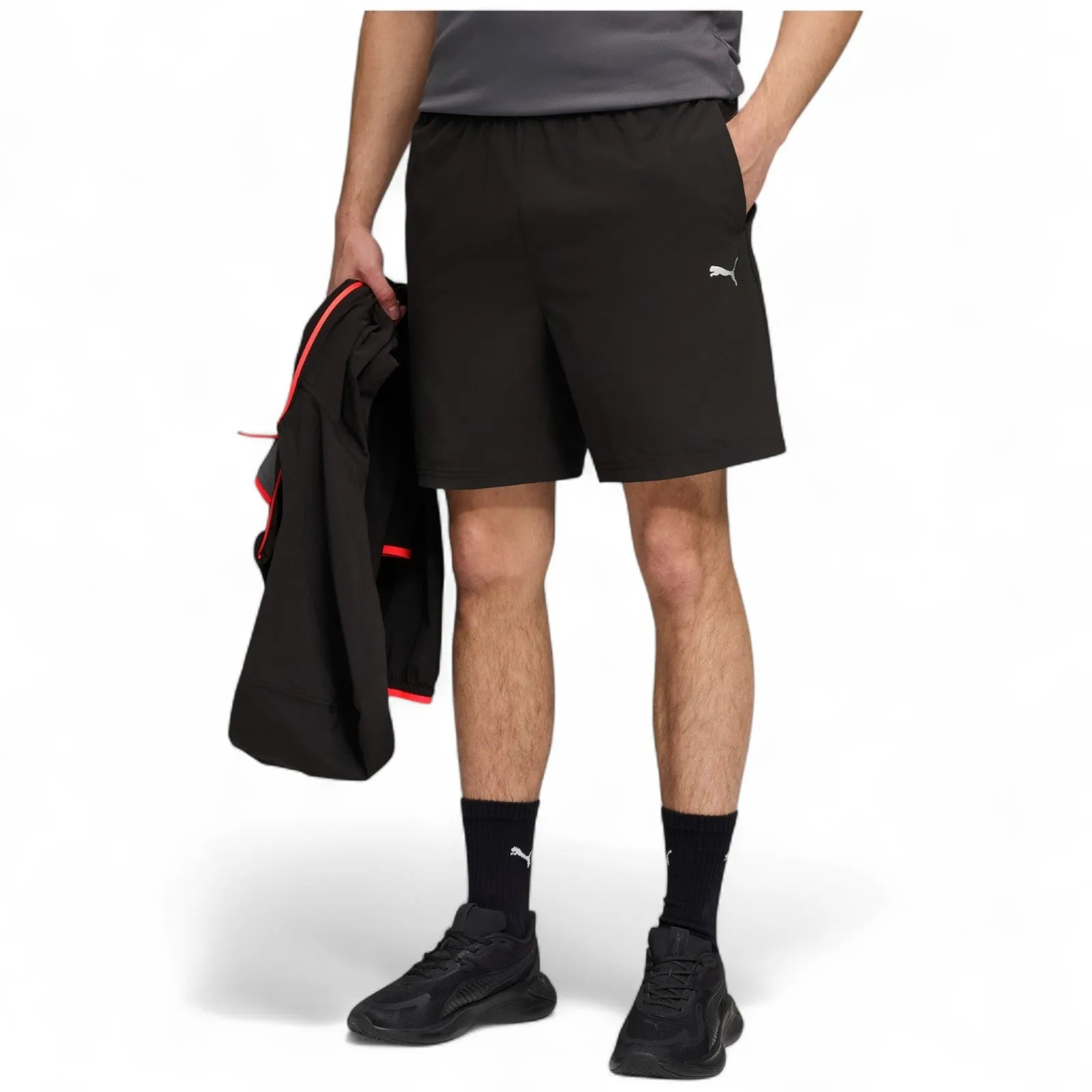 Puma FLEX STRETCH 7" Mens Woven Training Shorts Sport Mood Gym Wear
