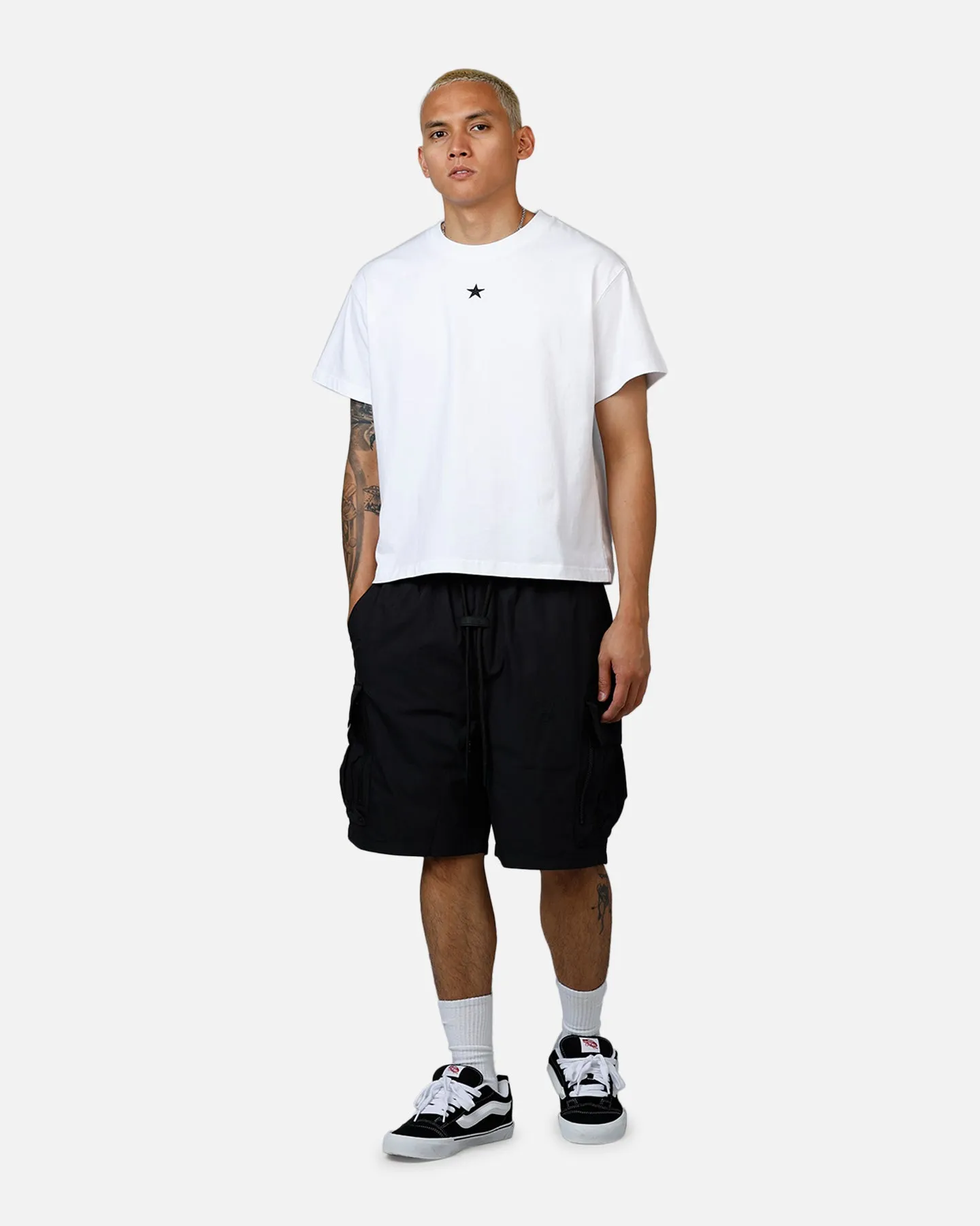 easygoing look bodysuit The Anti Order Anti Military Cargo Shorts Black