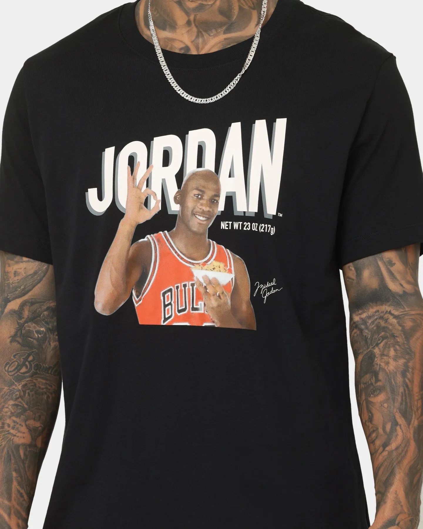 Date night Christmas Jordan Flight MVP Photo T-Shirt Black/Phantom