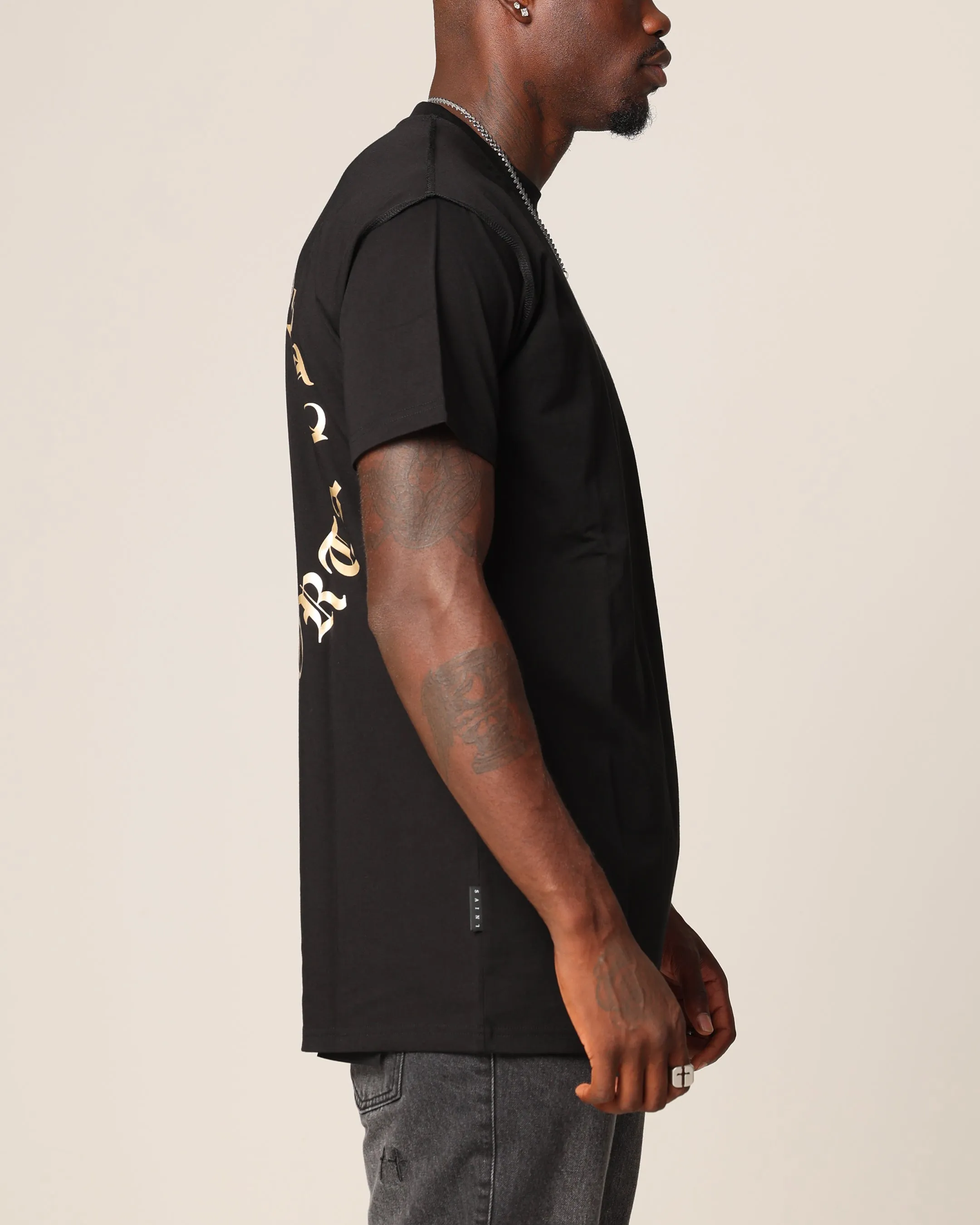 Soft Wearable Saint Morta Ceremonies Lafayette T-Shirt Black/Gold