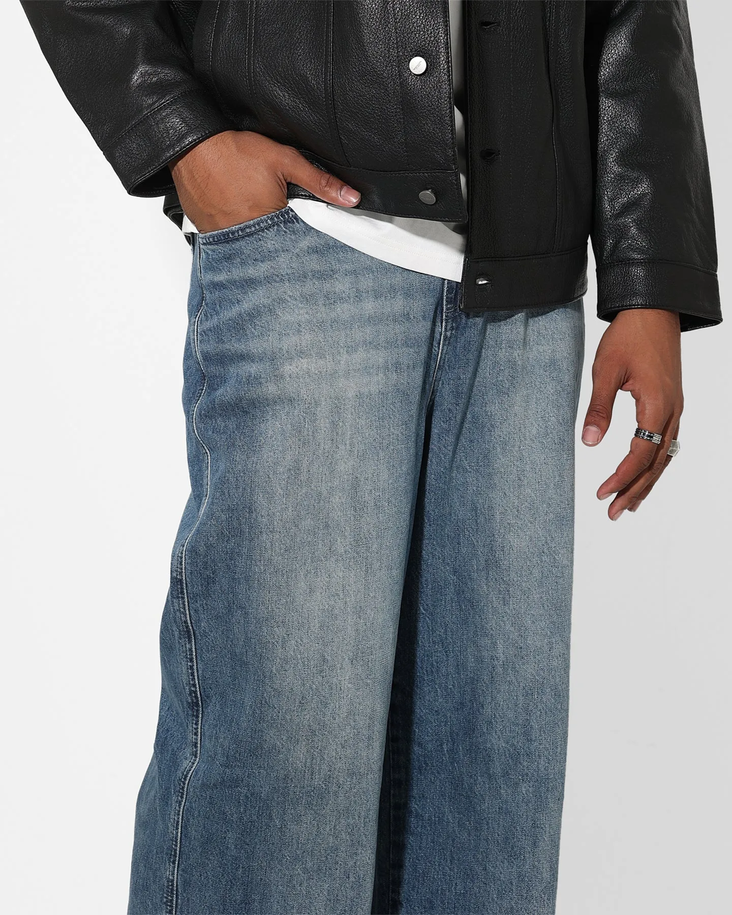 Saint Morta Ultra Sonic Baggy Jeans Vintage Blue slim fit Practical Fit