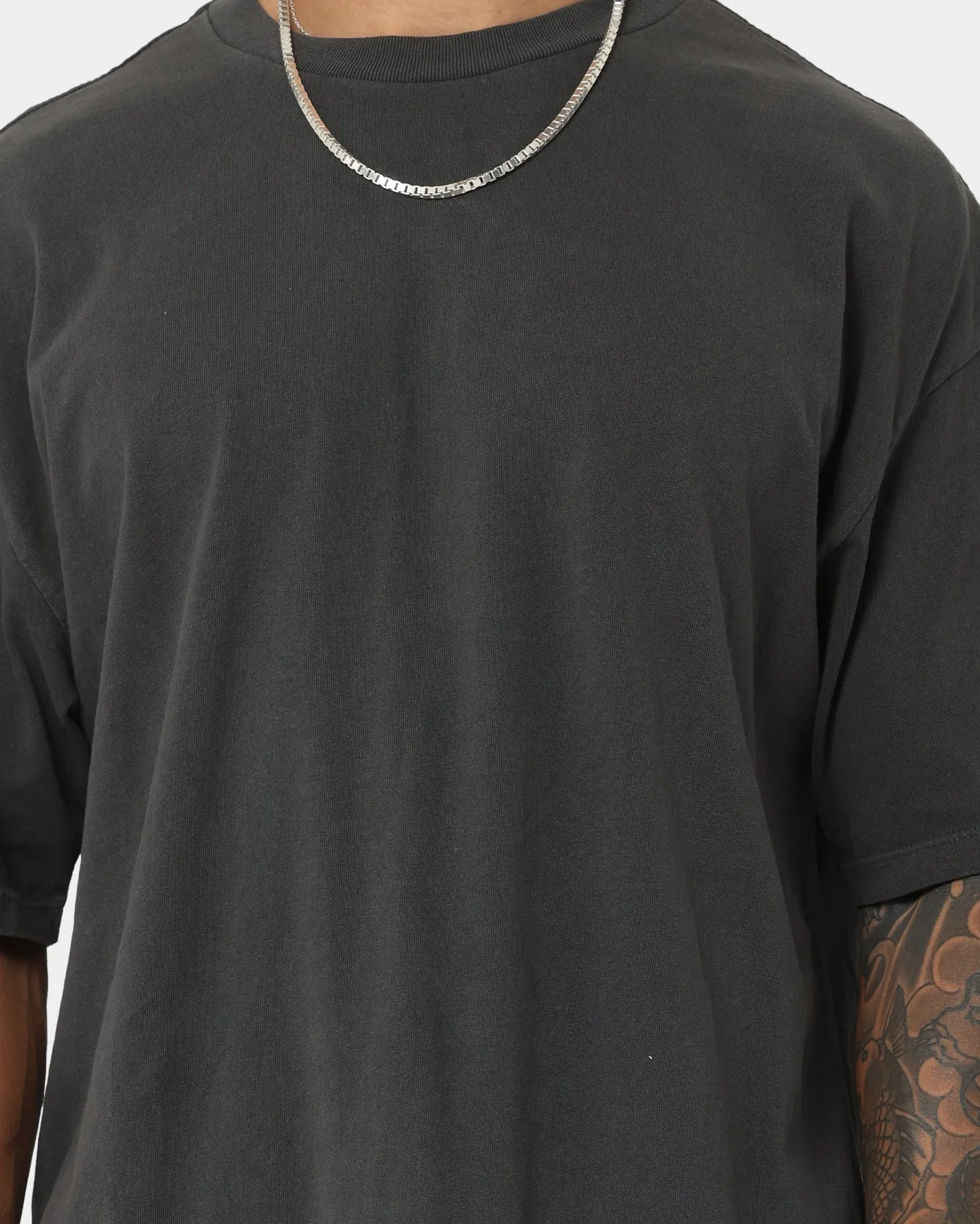 Ksubi Biggie Back To Black T-Shirt Black Ergonomic Cut DoubleStitched Seams