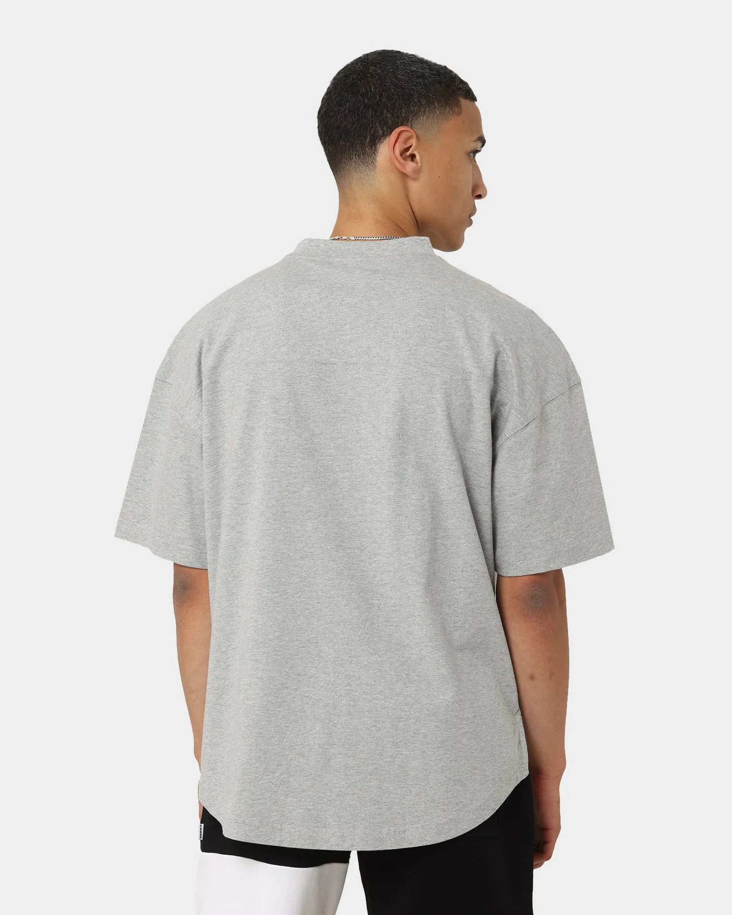 Trendy popularity Carr?? Grid Iron Oversized T-Shirt Grey Marle