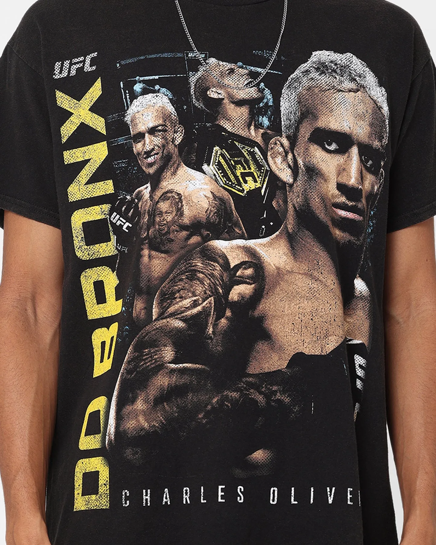 Versatile Outfit UFC By Goat Crew Charles 'Do Bronx' Oliveira Vintage T-Shirt Black Wash