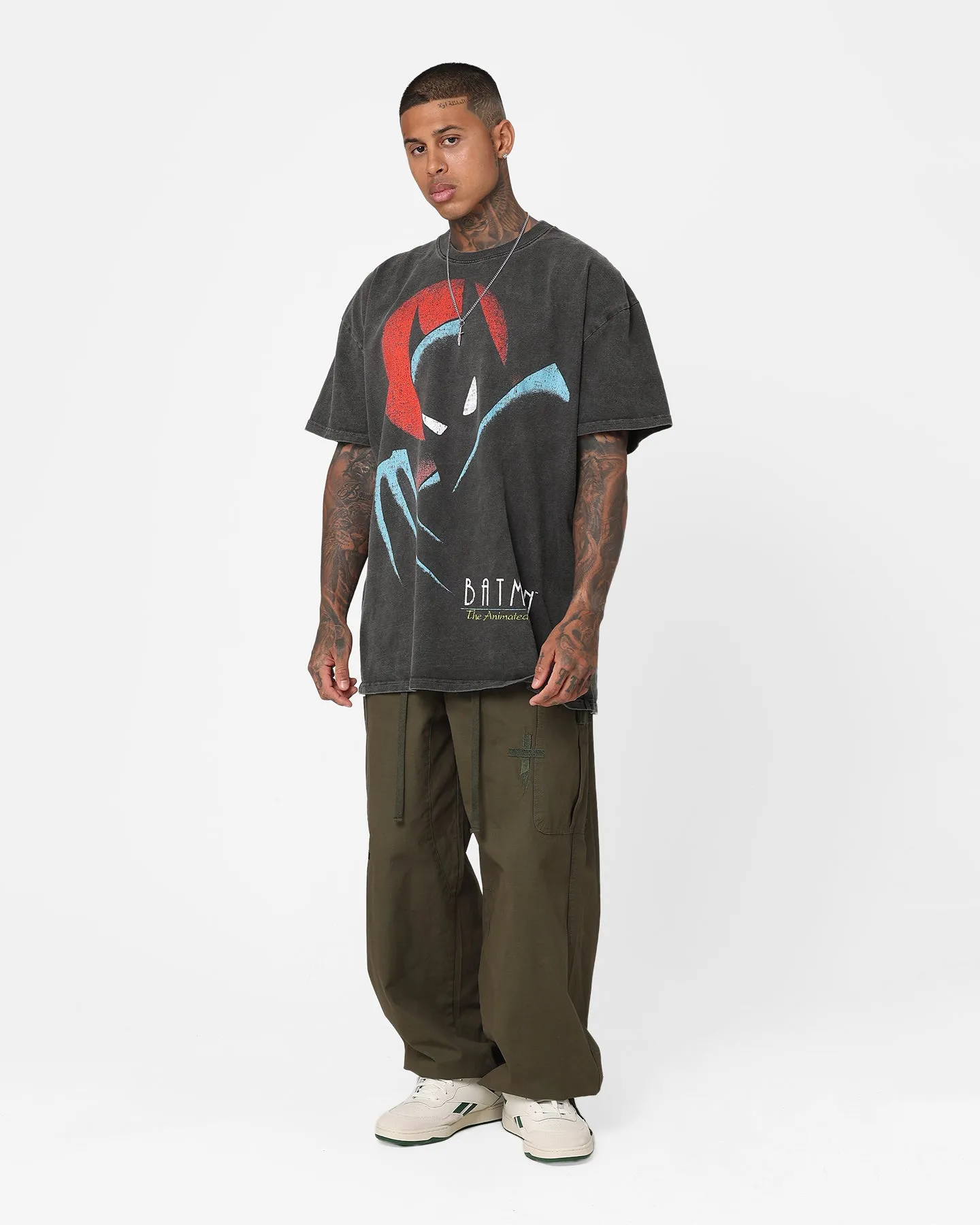 American Thrift X DC 1993 Batman Heavyweight Vintage T-Shirt Black Wash black friday