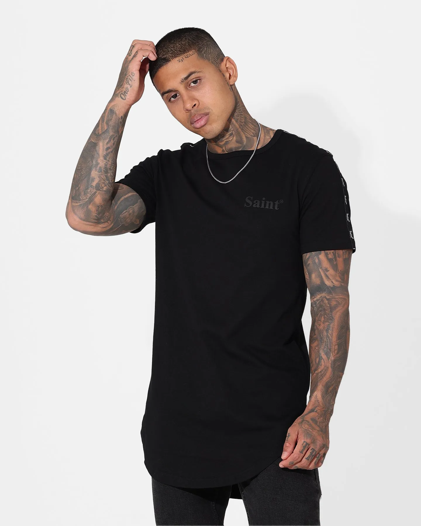Saint Morta Numeraire Sport El Duplo T-Shirt Black/Black Bohemian style