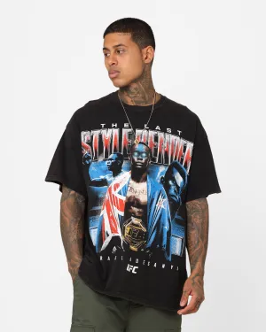 Beach Outfit UFC By Goat Crew Israel Adesanya Last Stylebender Vintage T-Shirt Black Wash