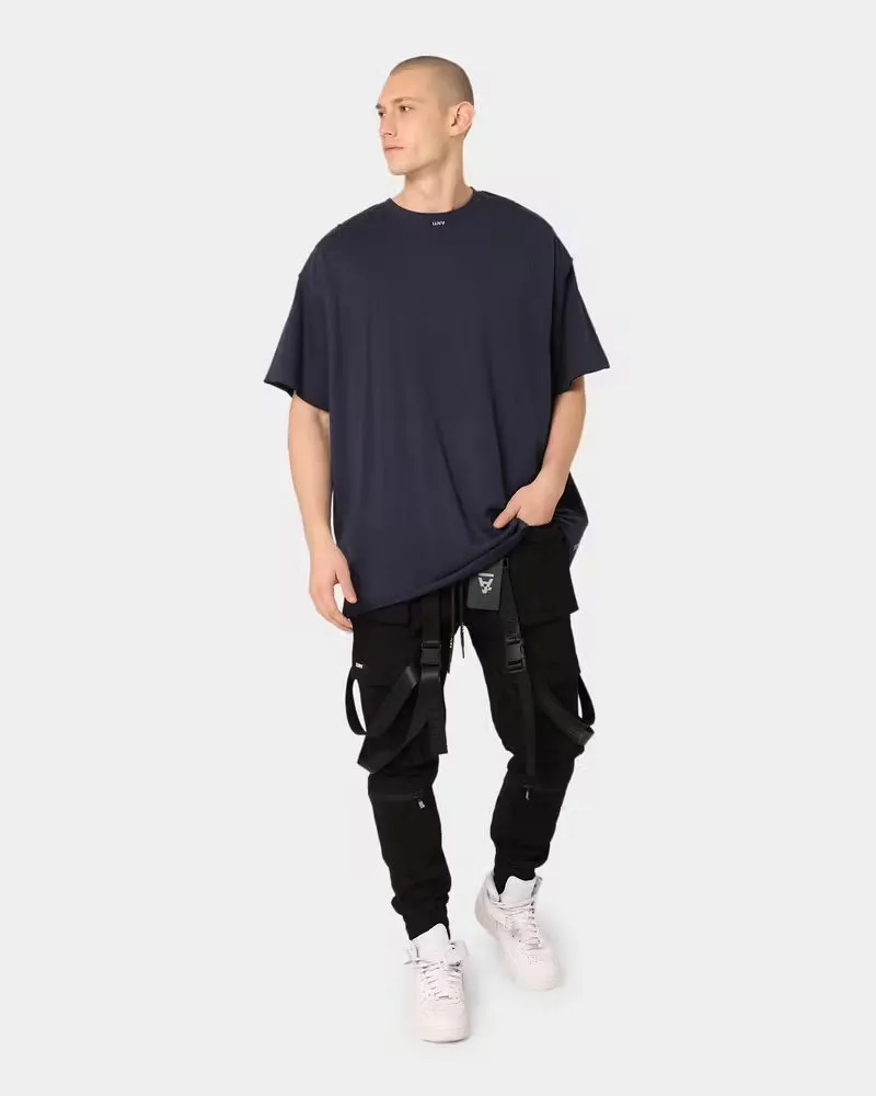 QuickDry Material Weekend Comfort The Anti Order Anti Essential Oversized T-Shirt Navy