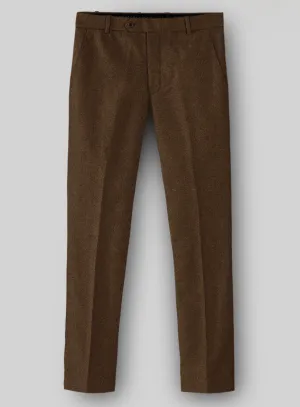 Naples Caffe Brown Tweed Pants Trendy Wear Timeless Fit
