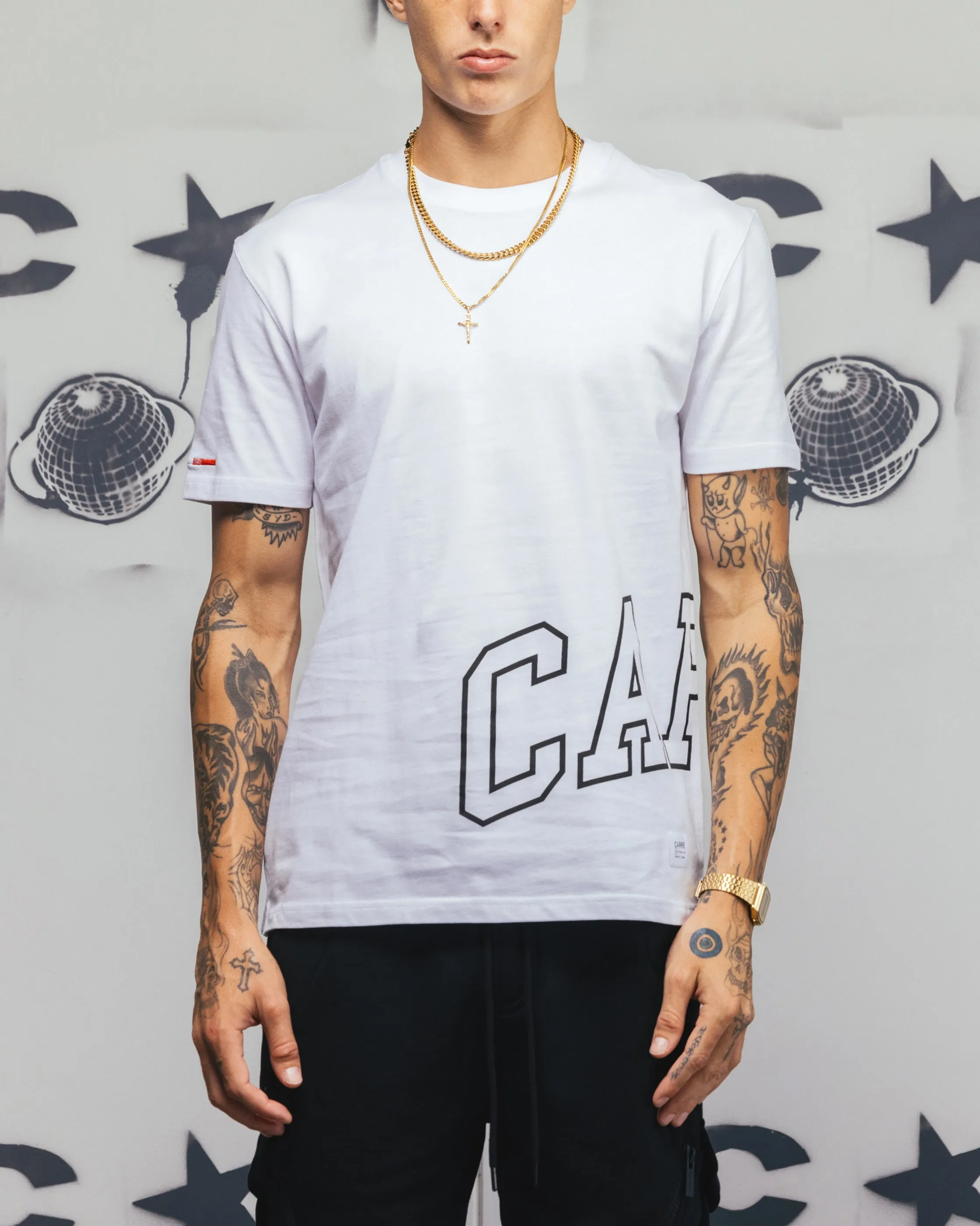 Carr?? Men's Enorme Classique Short Sleeve T-Shirt White Adaptable