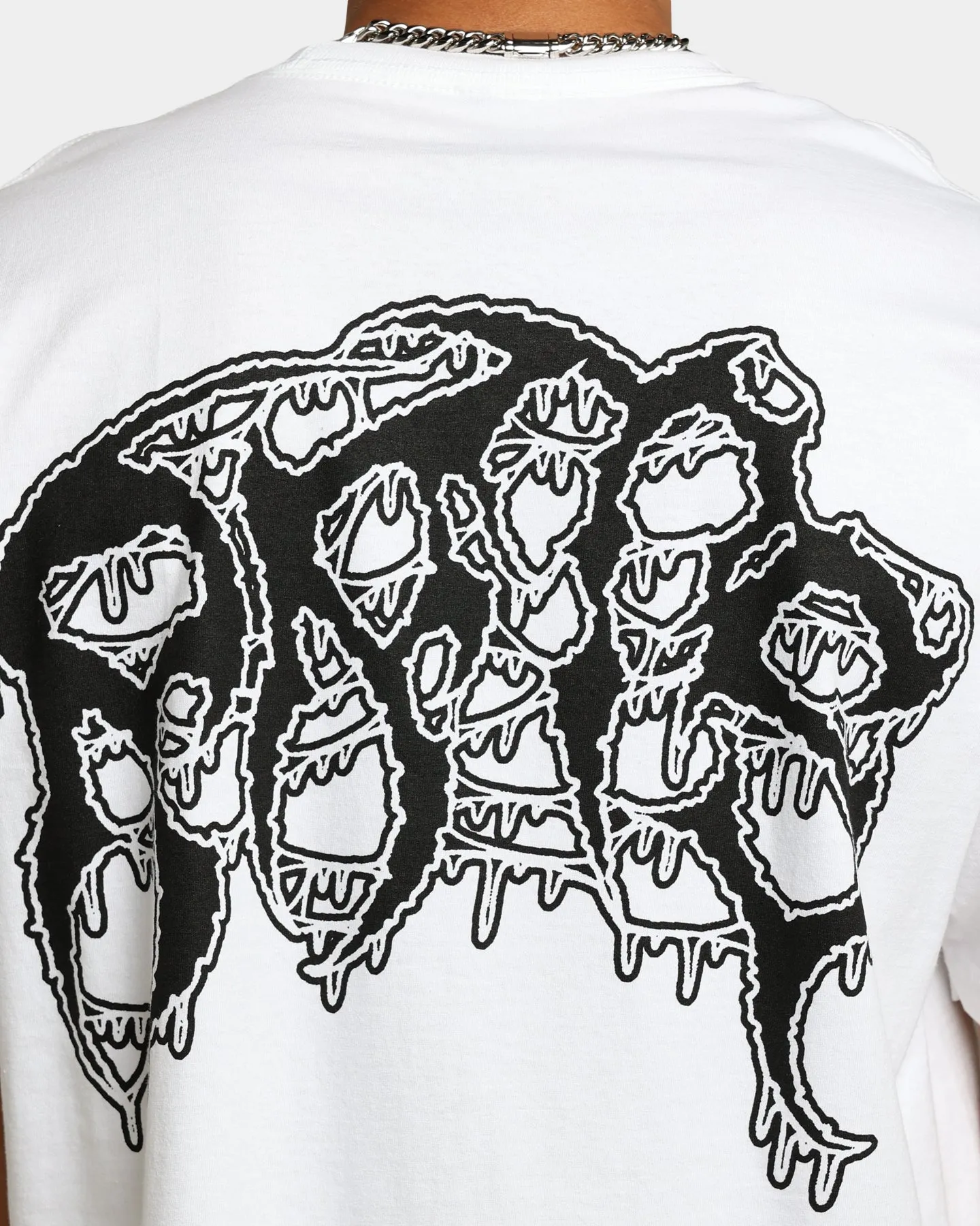 Breathable Wearable Rats Get Fat X Funeral French FF Car T-Shirt White