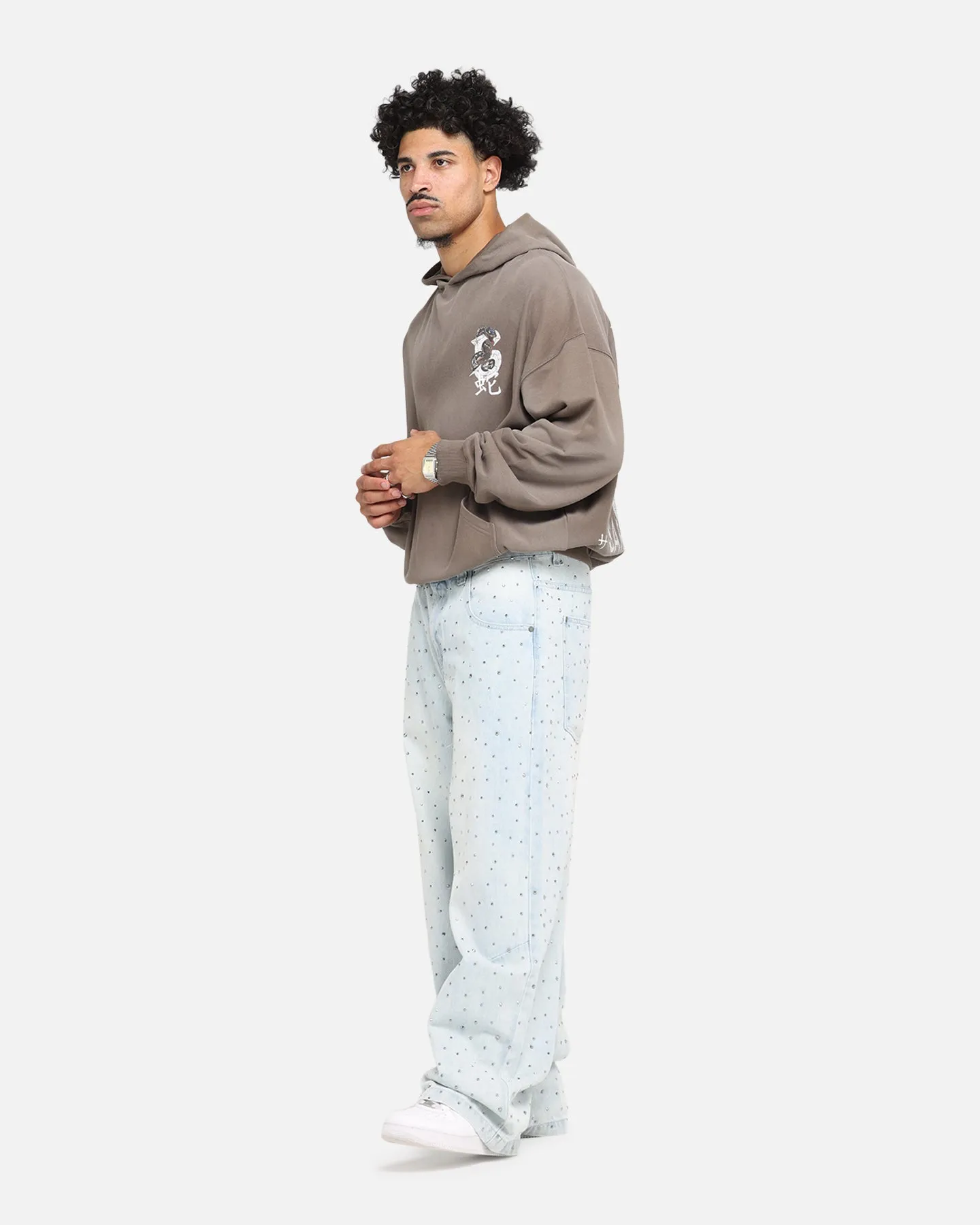Athletic Comfort Durable Twill Saint Morta Amplus Glamourama Jeans Blue Dust