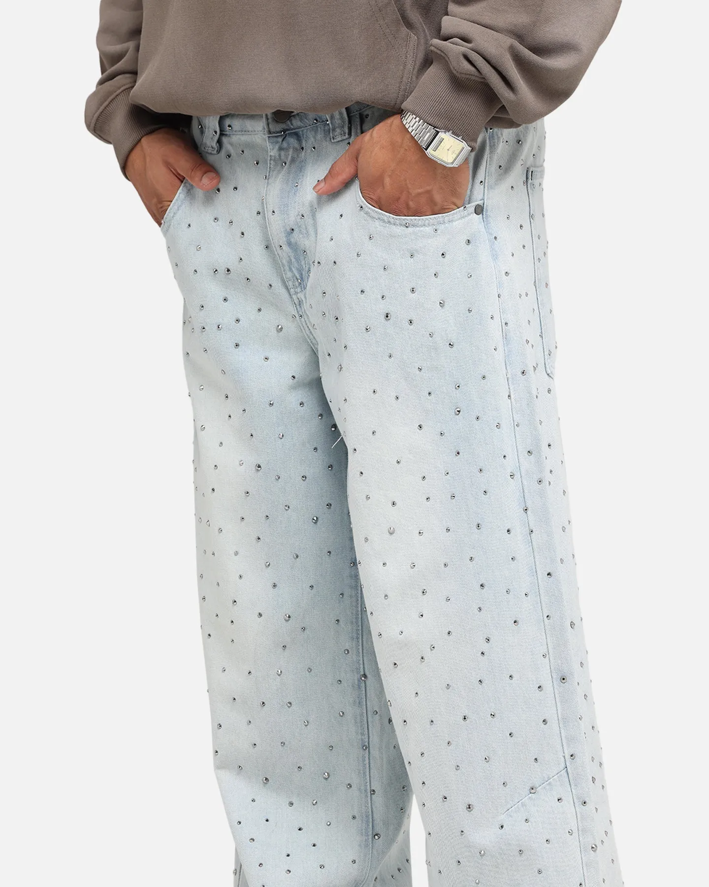 Stretchable Fit Saint Morta Amplus Glamourama Jeans Blue Dust