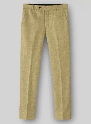 Naples Ochre Yellow Tweed Pants Fashionable Layer