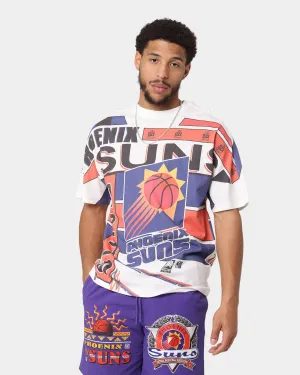 Office Wear Friction Free Inner Lining Mitchell & Ness Phoenix Suns '93 Game Over Vintage T-Shirt Vintage White