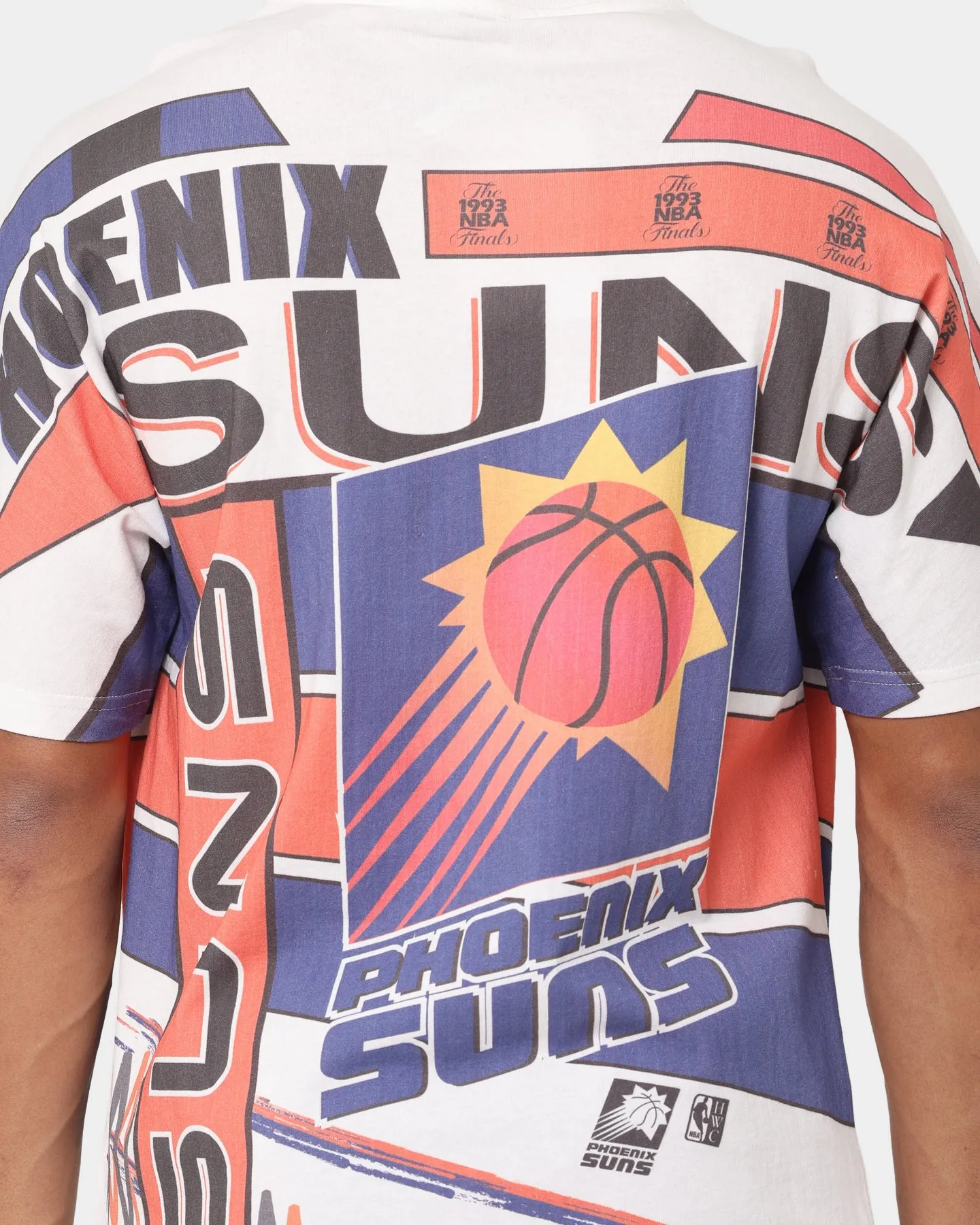 Mitchell & Ness Phoenix Suns '93 Game Over Vintage T-Shirt Vintage White Anti Static Treatment