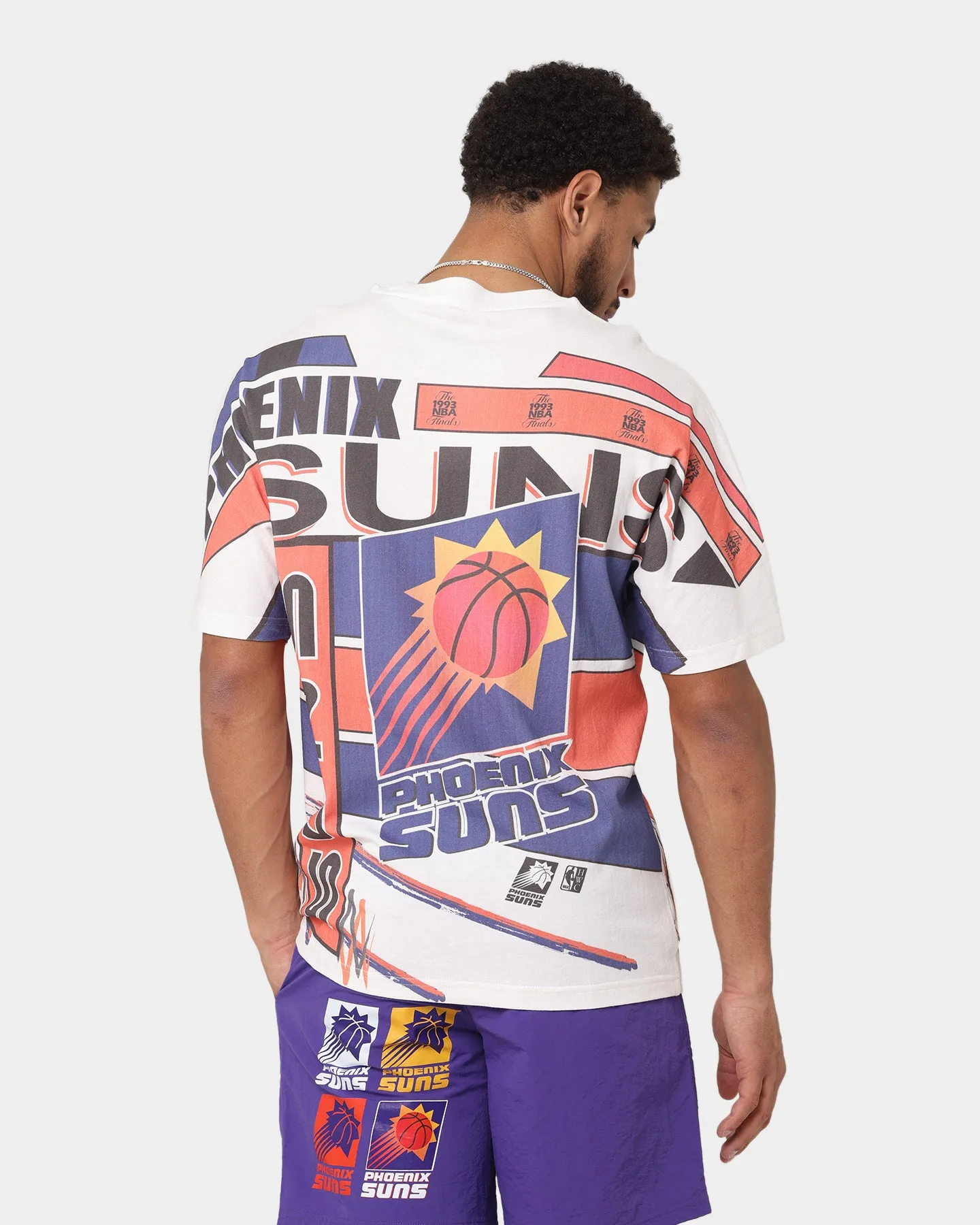 Mitchell & Ness Phoenix Suns '93 Game Over Vintage T-Shirt Vintage White Stylish Layering Soft Touch Fabric