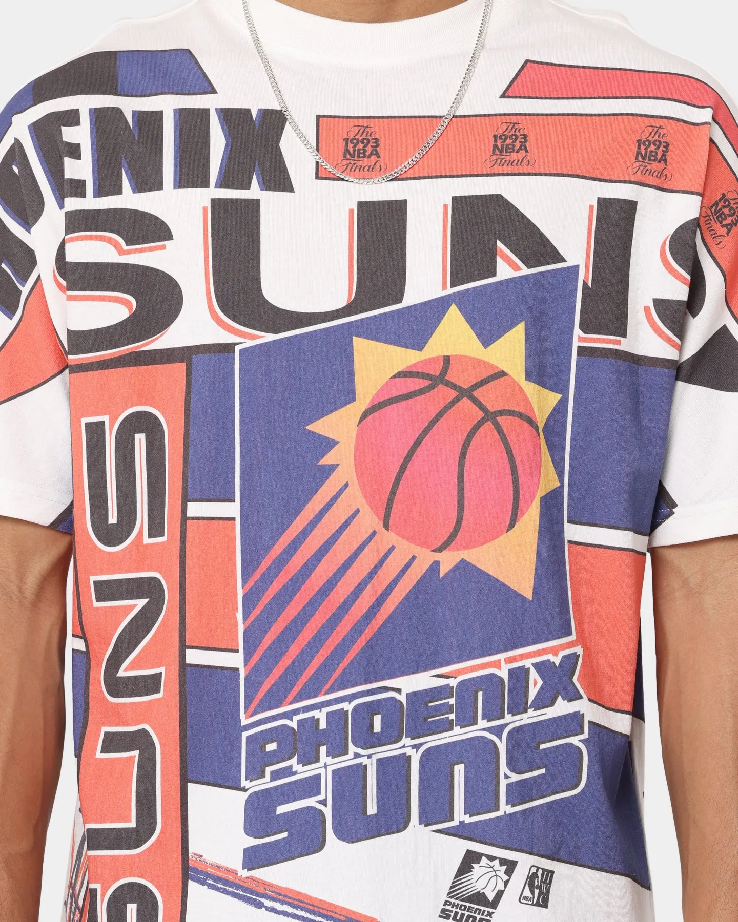 Mitchell & Ness Phoenix Suns '93 Game Over Vintage T-Shirt Vintage White Classic timelessness