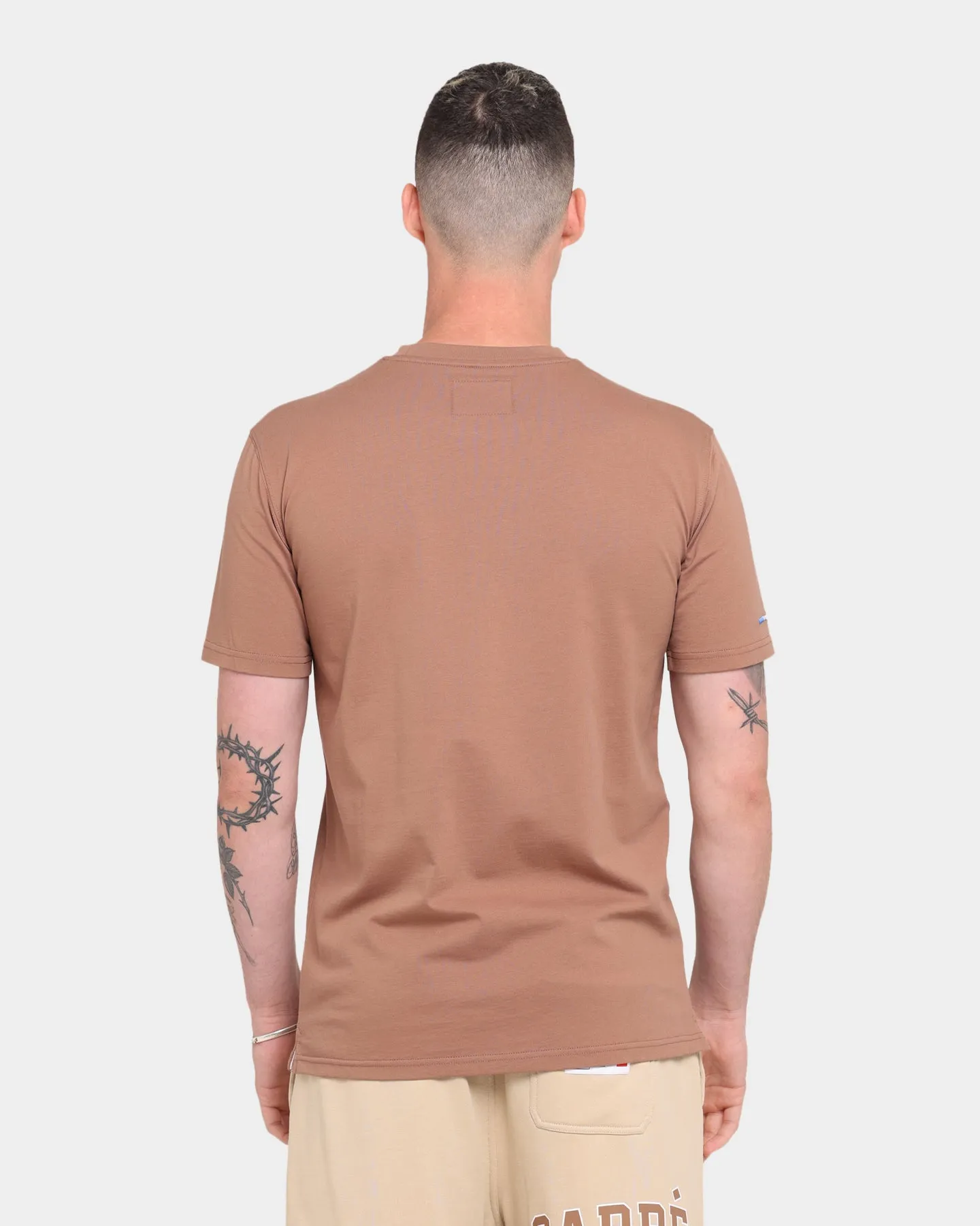 Carre CDG Classique Short Sleeve T-Shirt Brown DropShoulderDesign