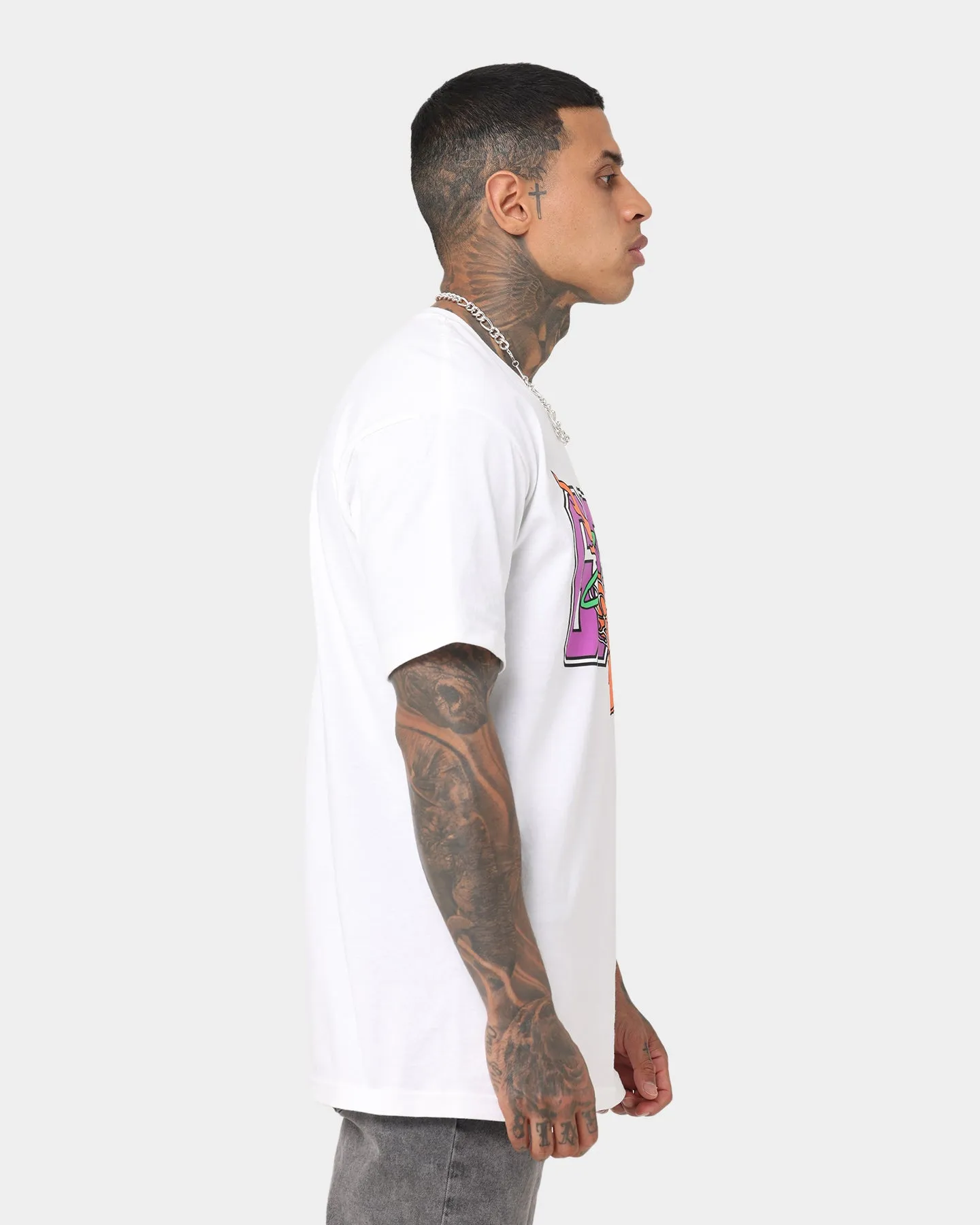 Recycled Material Goat Crew Goat Swish Logo T-Shirt White
