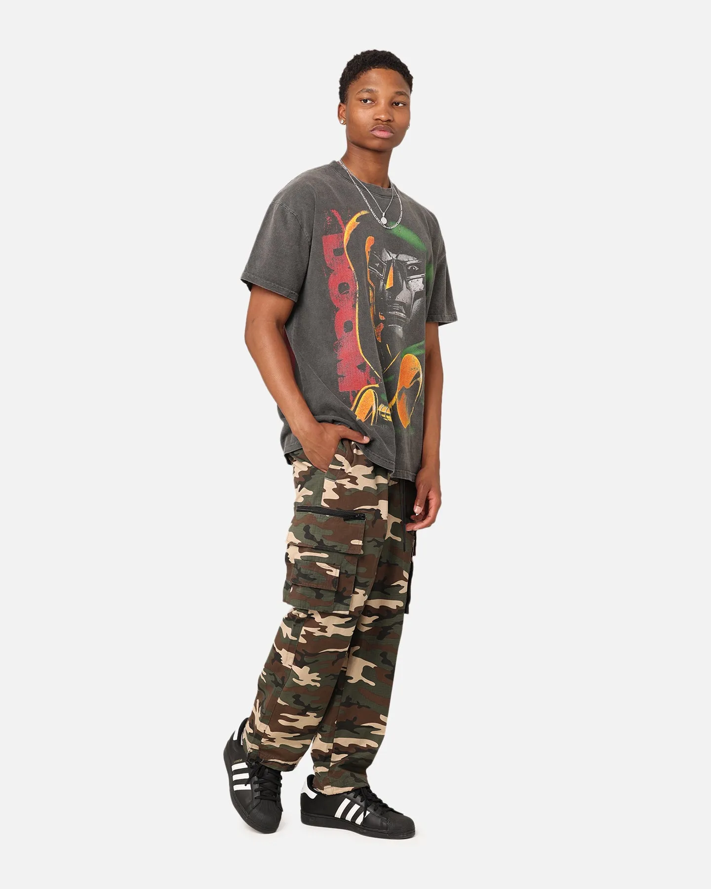 Comfy Apparel Marvel Doctor Doom Heavyweight Vintage T-Shirt Black Wash