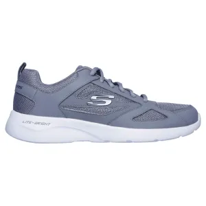 Safe Land Dive Gear Skechers Mens Dynamight 2.0 Lace Up Memory Foam Trainer Grey