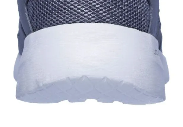 Skechers Mens Dynamight 2.0 Lace Up Memory Foam Trainer Grey Lace Up Free Pace
