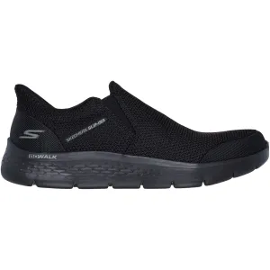Skechers Mens GO WALK Flex Ojai Shoe Black Elastic Sling Wind Block