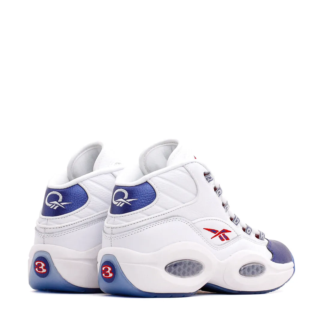Tension Balanced Lacing Friction Resistant Reebok Classics Basketball Men Question Mid Allen Iverson Blue Toe GX0227