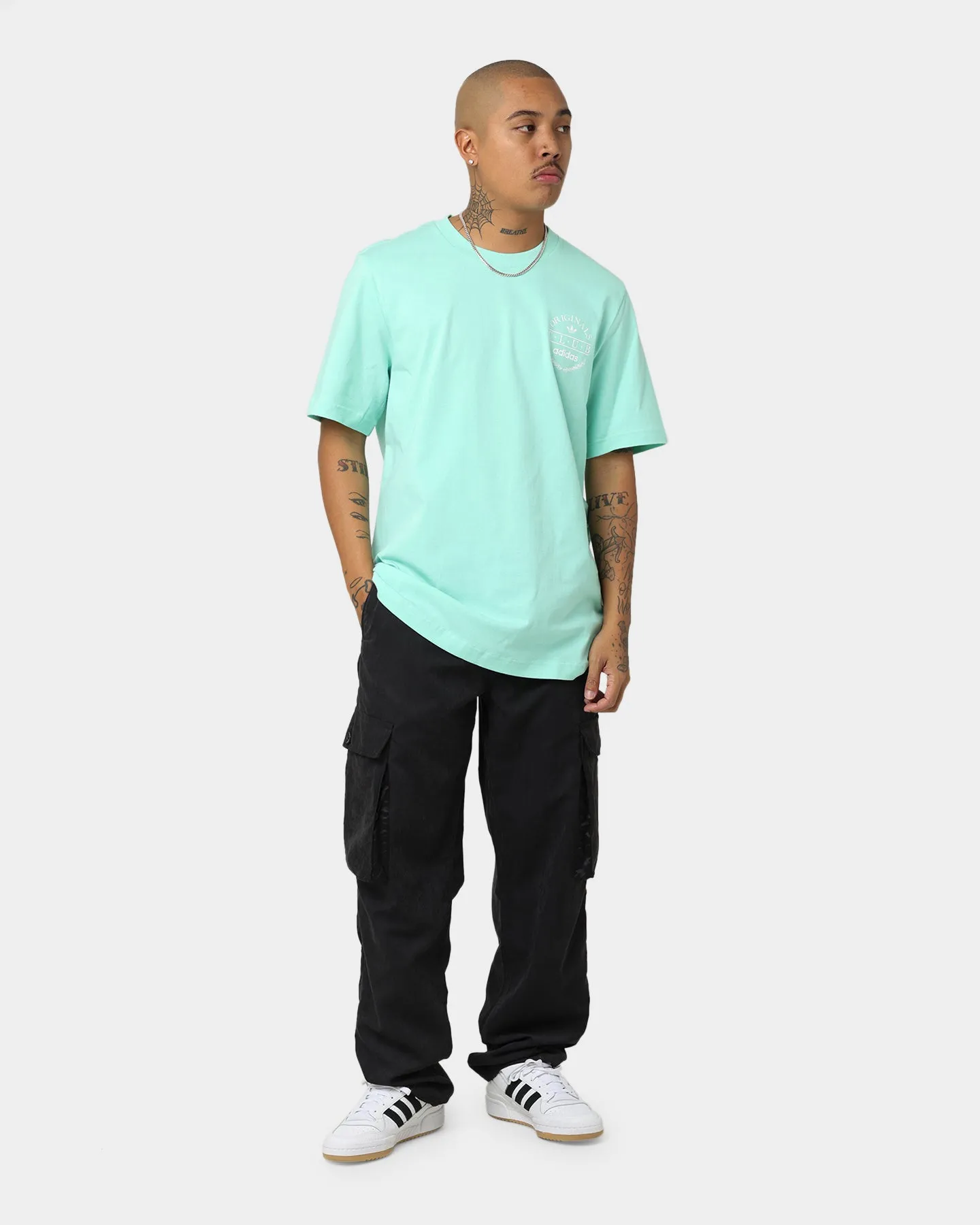 Casual Style Wear Affordable Fashion Adidas Club Logo T-Shirt Easy Green
