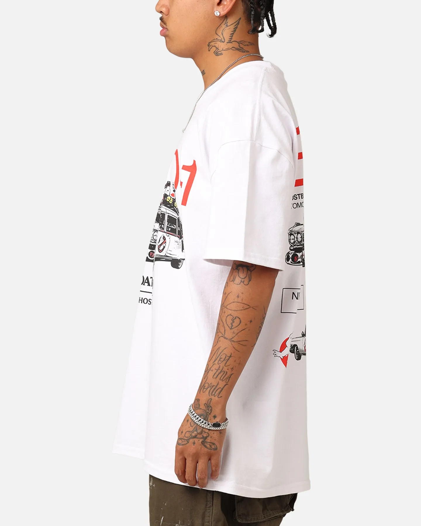 Chic Smart Comfortable apparel Goat Crew X Ghostbusters Ecto-1 Heavyweight T-Shirt White