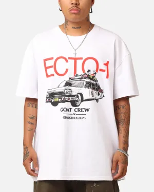 Durable Collar Construction Goat Crew X Ghostbusters Ecto-1 Heavyweight T-Shirt White