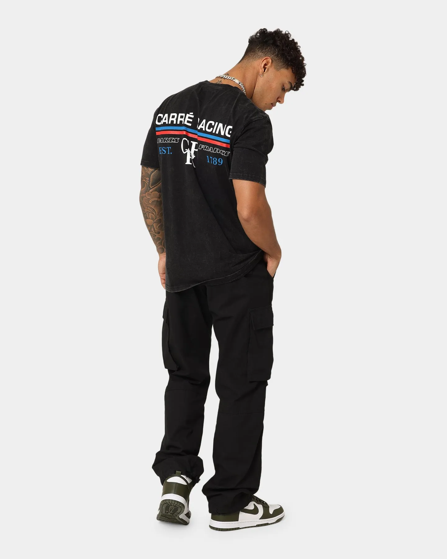 Carre Track Day T-Shirt Black Wash Timeless Comfort AntiPilling Treatment