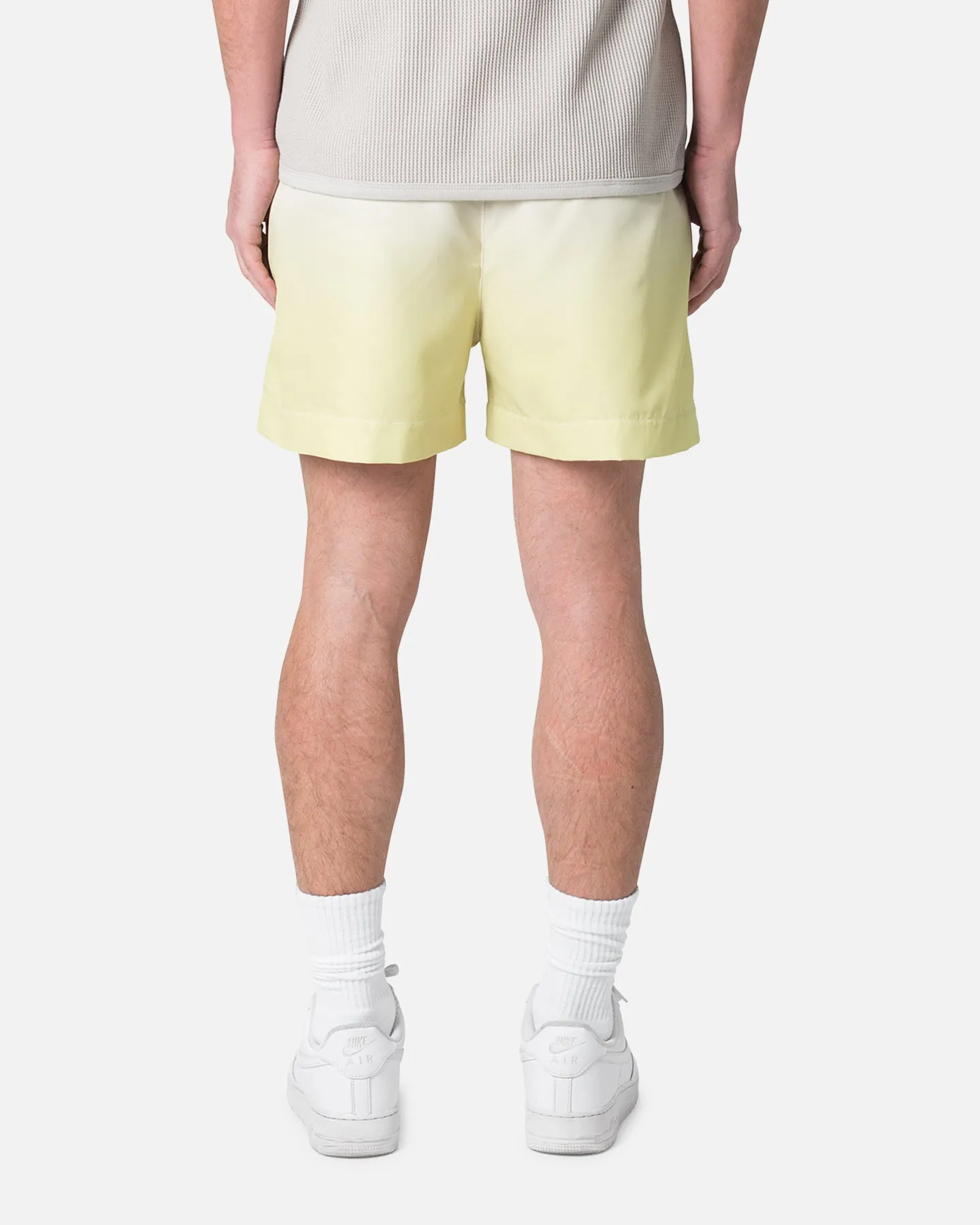 MNML Ombre Summer Shorts Light Yellow Leather shorts
