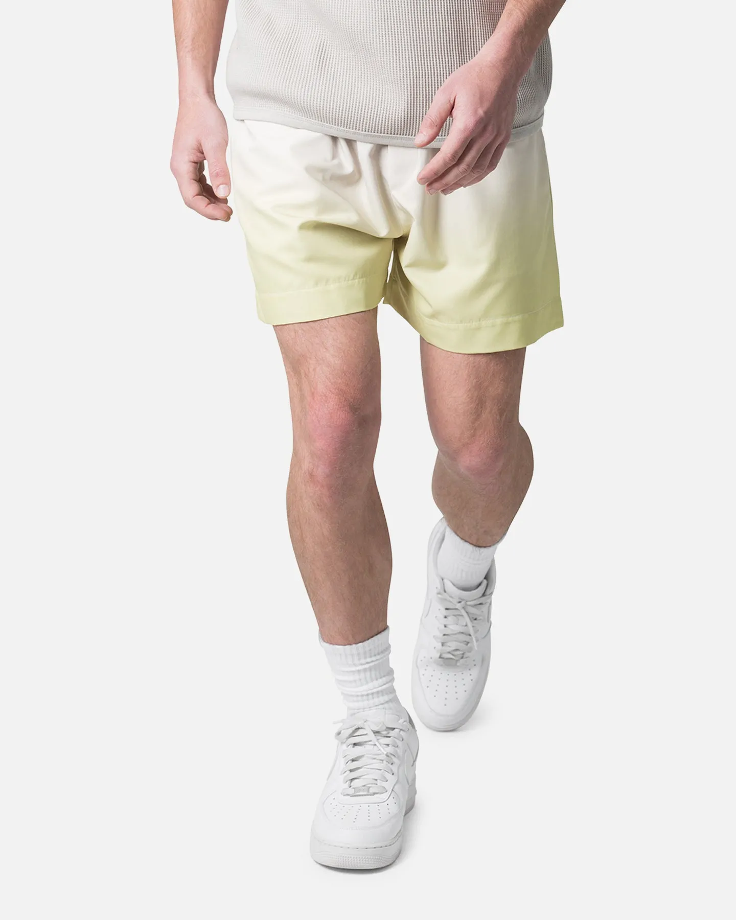 Athletic Fit MNML Ombre Summer Shorts Light Yellow