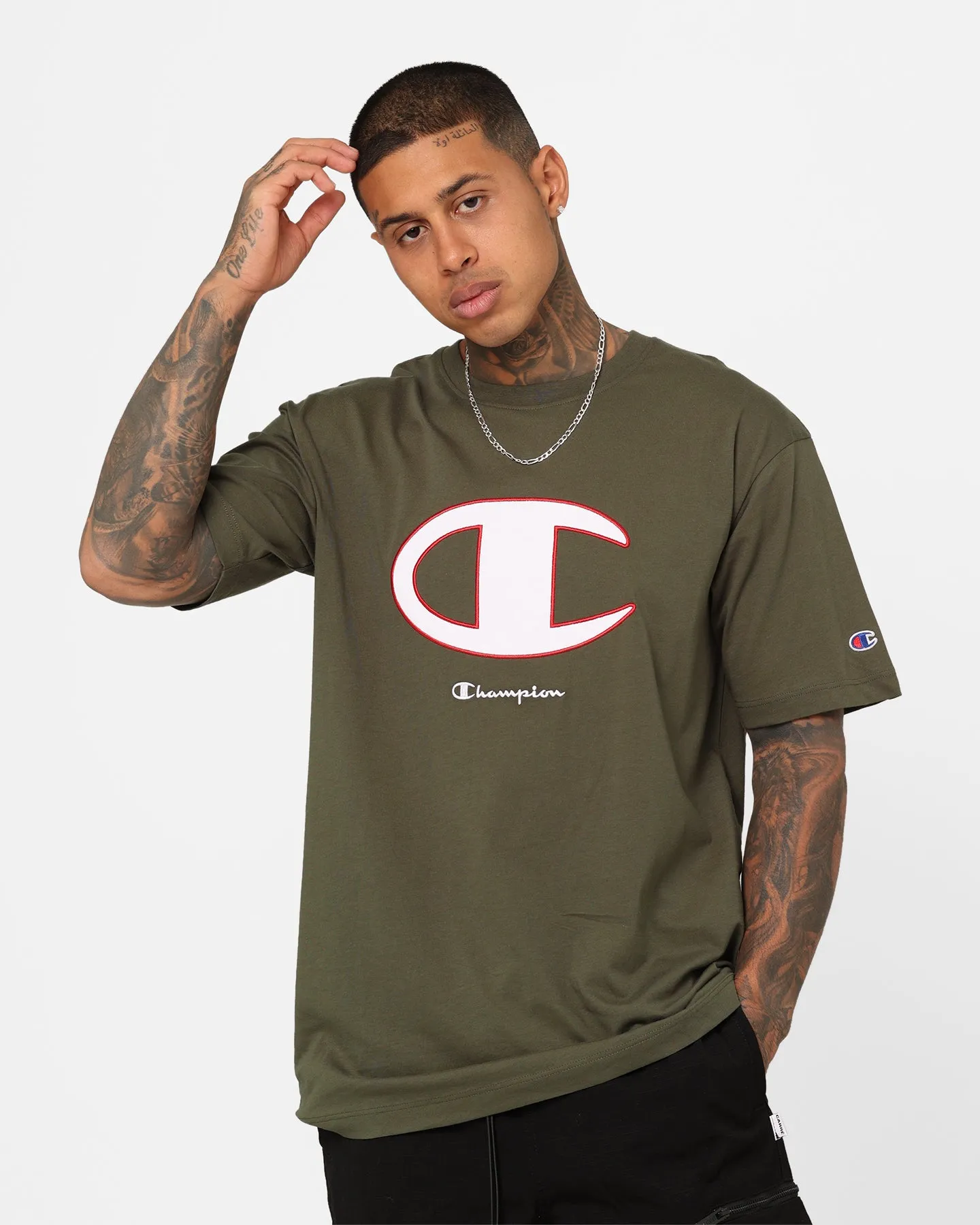 Champion Rochester Graphic T-Shirt Tourmaline Green AntiPillingTreatment