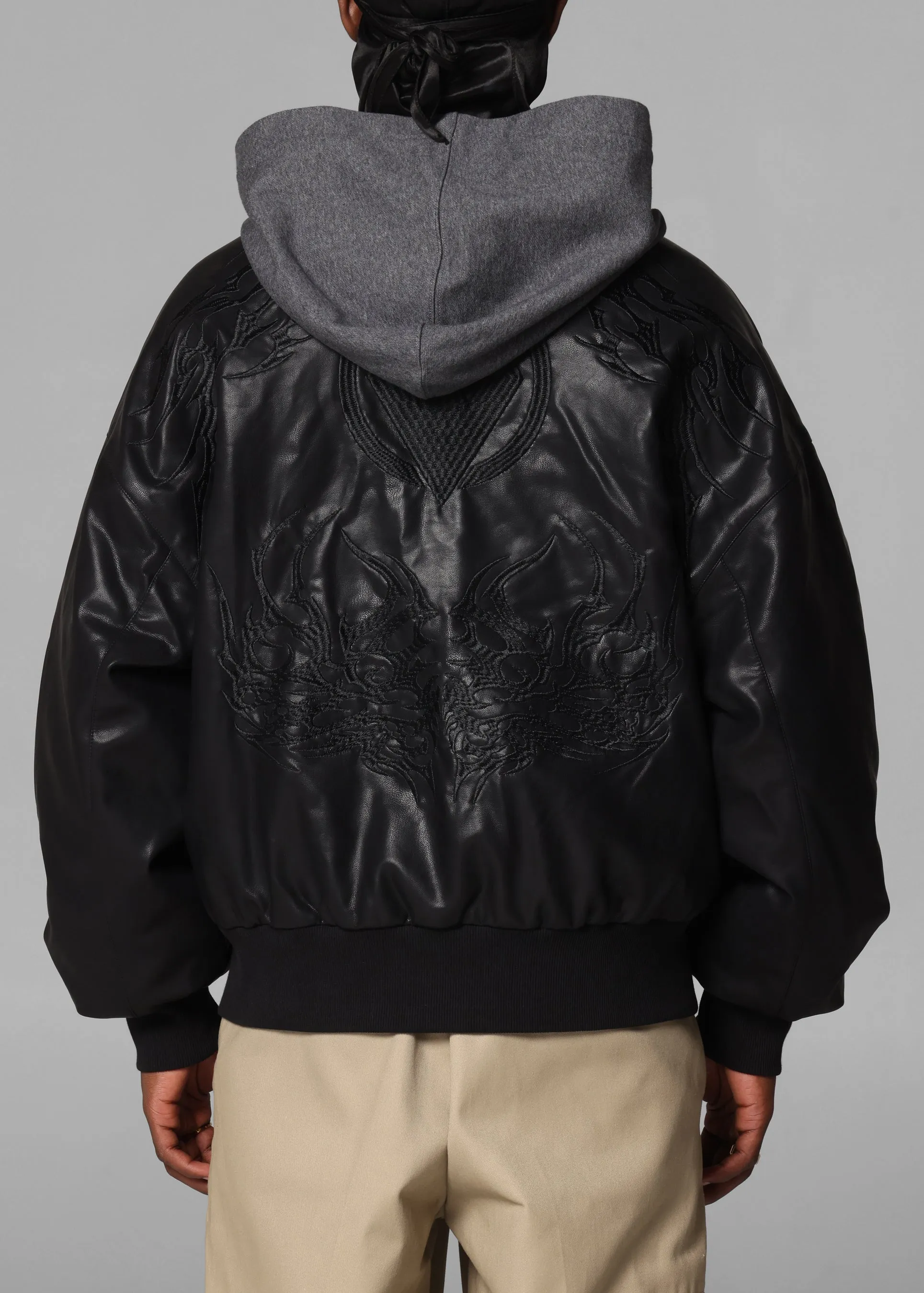 Loiter Star Wars Sith Bomber Jacket Washed Black Propose